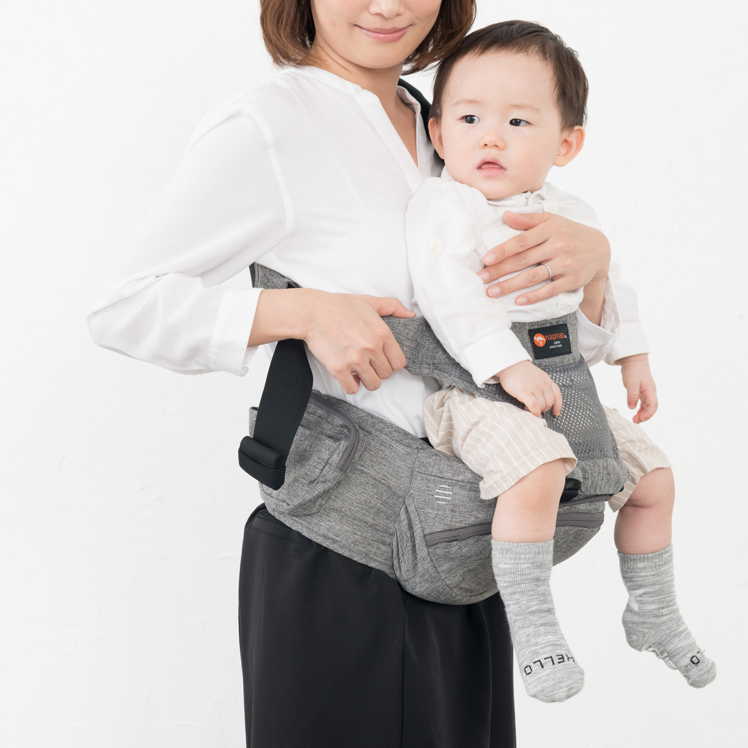 napnap（ナップナップ） 抱っこ紐 ヒップシート トラン 新生児