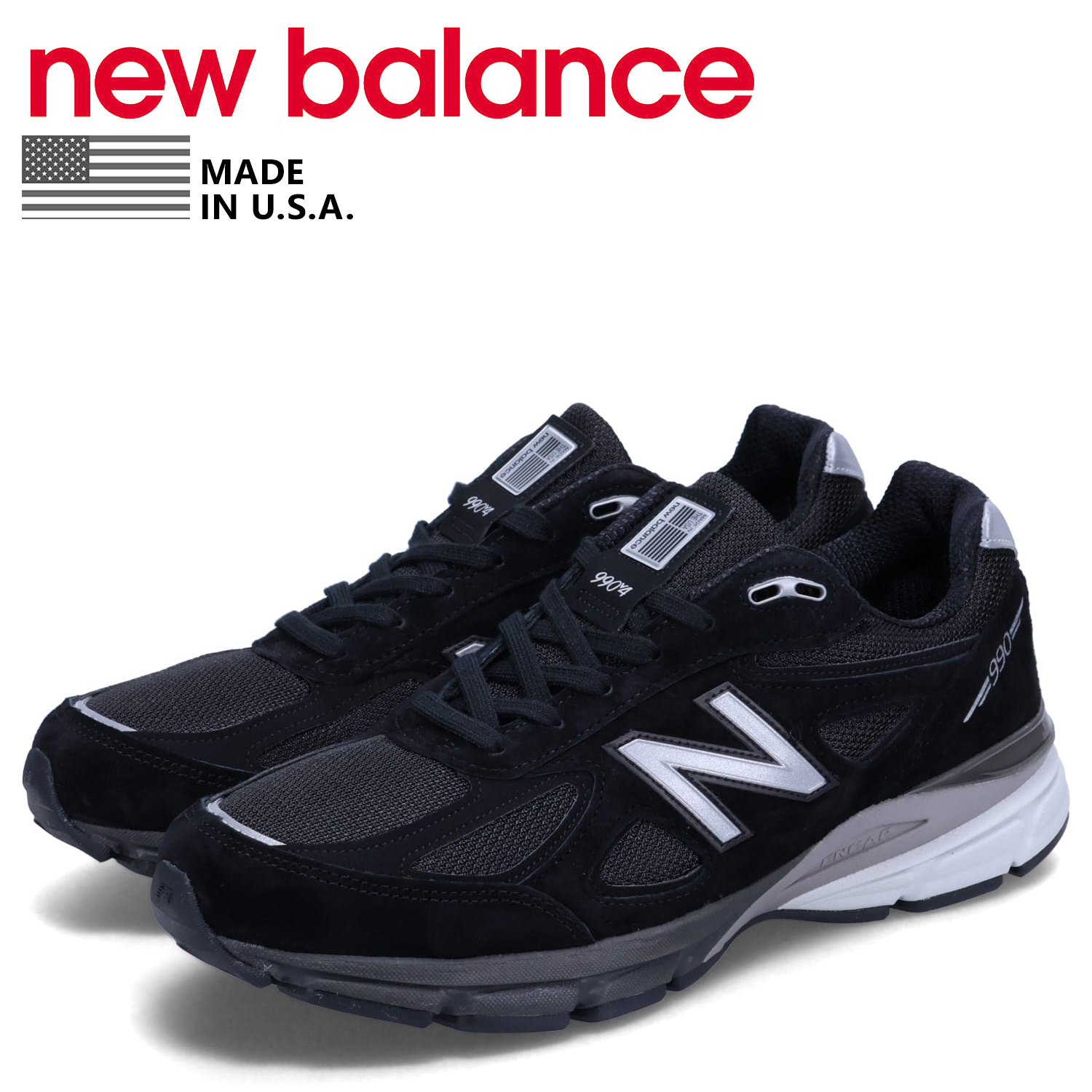 New Balance 990 ブラック スニーカー New Balance（ニューバランス） new balance スニーカー 990 メンズ D