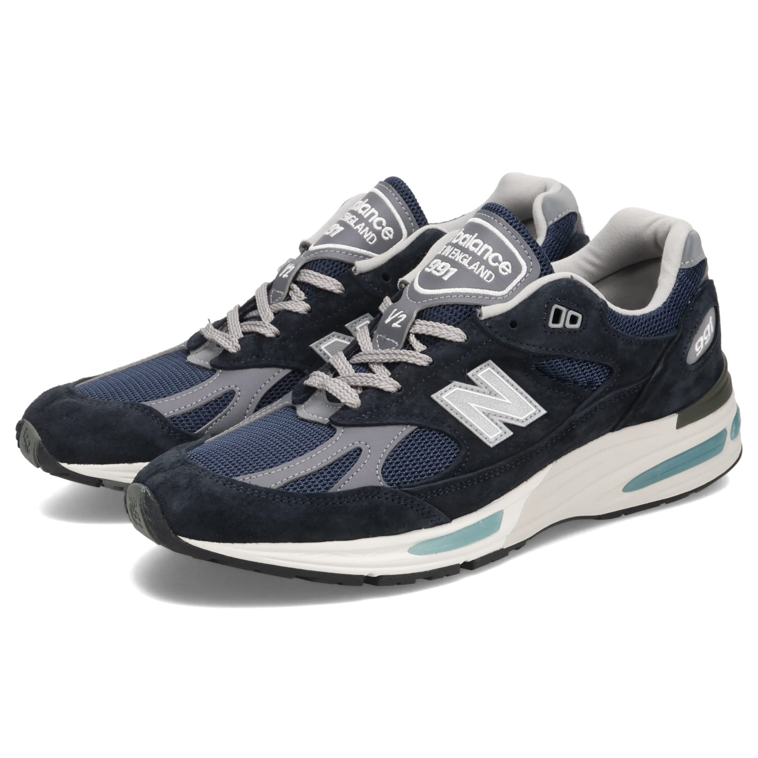 【New Balance】Made in UK 991v2 スニーカー ロゴ グレー New Balance Made In UK 991v2 スニーカー | グレー | FARFETCH JP