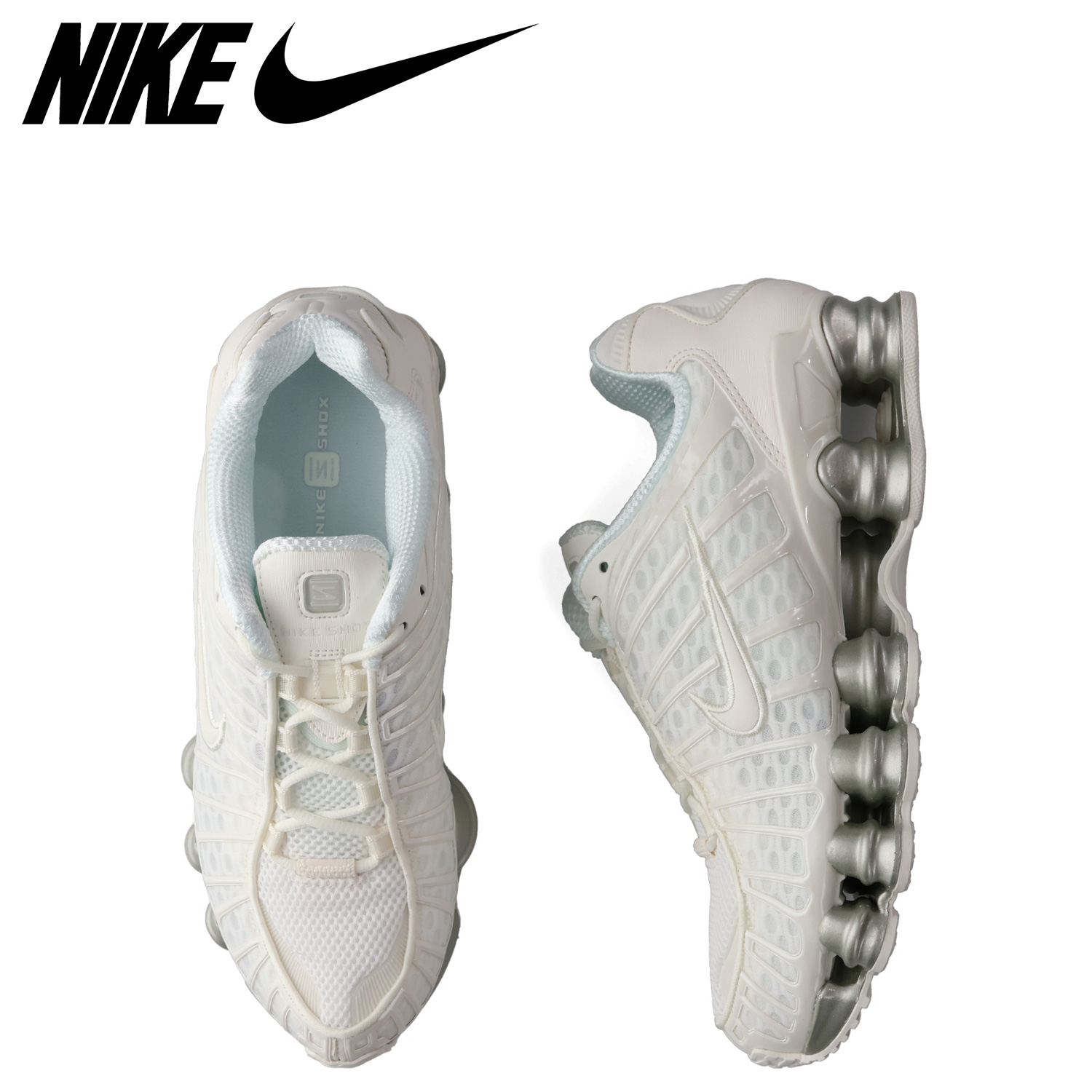 ナイキ ショックス バスケットボール 白×金【訳あり】 NIKE（ナイキ） ウィメンズ TL ショックス スニーカー WMNS メンズ