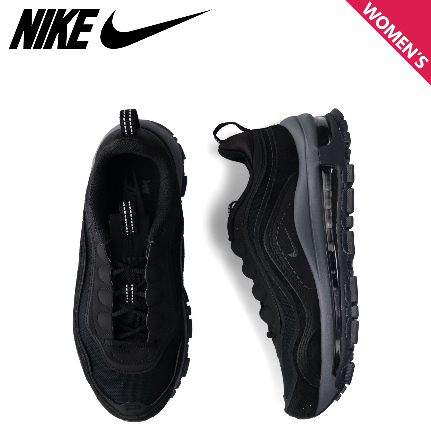 ★(W)ナイキエアマックス97フューチュラ★FB4496-002 Nike Air Max 97 Futura Low Triple Black W - FB4496-002