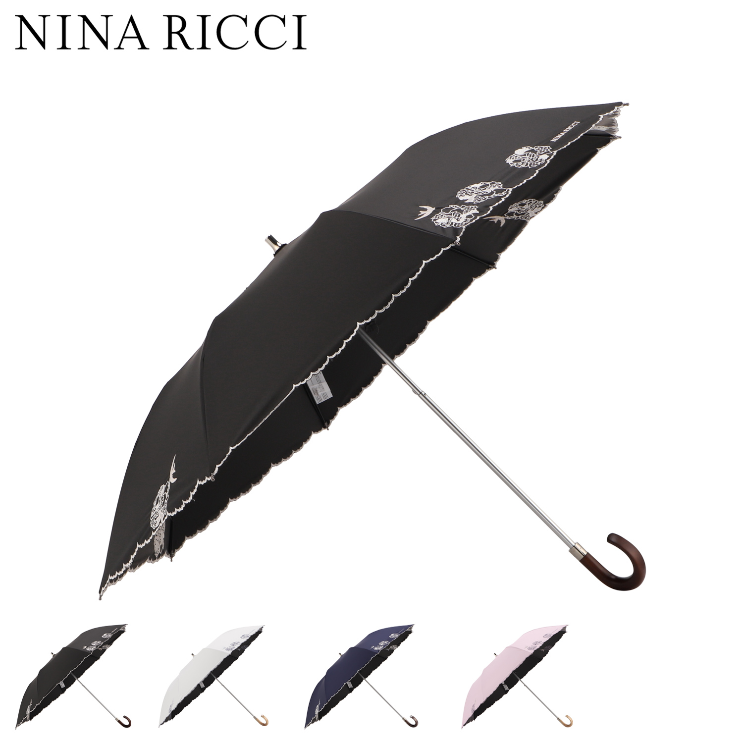 NINA RICCI（ニナ・リッチ） 折りたたみ傘 雨傘 日傘 晴雨兼用傘