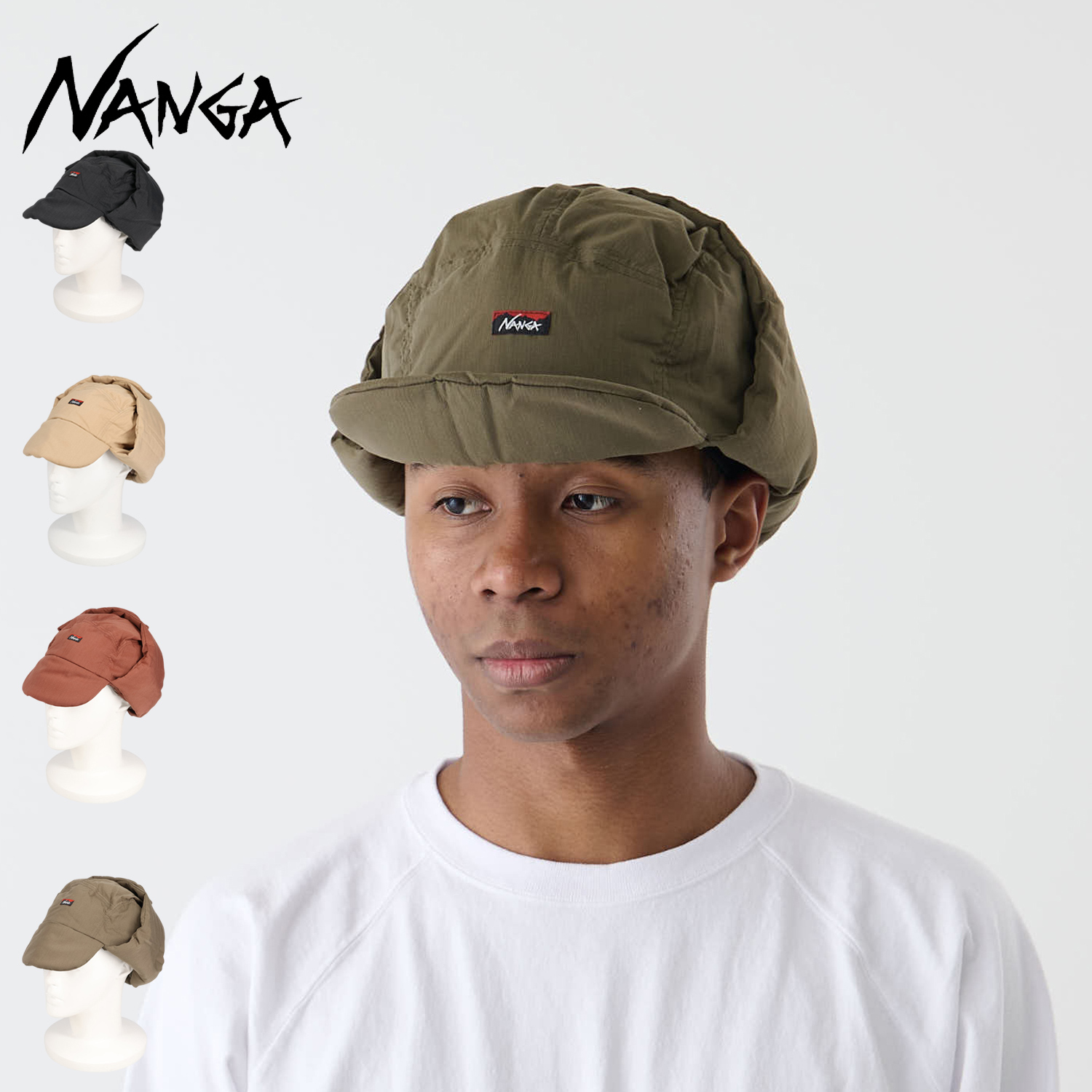 NANGA フラップキャップ(フライトキャップ) 新品未使用 NANGA ナンガ キャップ 帽子 フライトキャップ ヒノックリップス