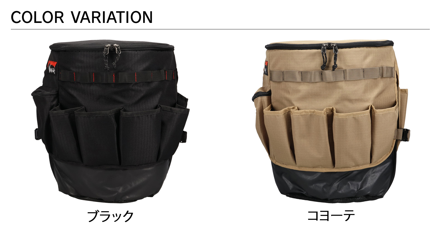 NANGA ナンガ 収納 ジャケット クーラー バケツ用 ギア 小物入れ 18-23L対応 保冷 COOLER BUCKET ブラック ブラウン 黒 N2502-3W317Z NANGA（ナンガ） 収納 ジャケット クーラー バケツ用 ギア 小物入れ 18