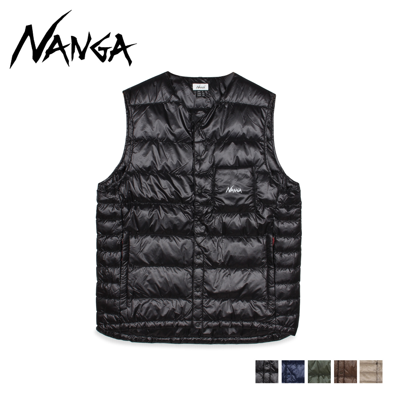 ナンガ NANGA ダウンベスト ベスト メンズ INNER DOWN VEST ブラック ネイビー カーキ ブラウン 黒 N1IdBKE2 :  nng-indv : シュガーオンラインショップ - 通販 - Yahoo!ショッピング