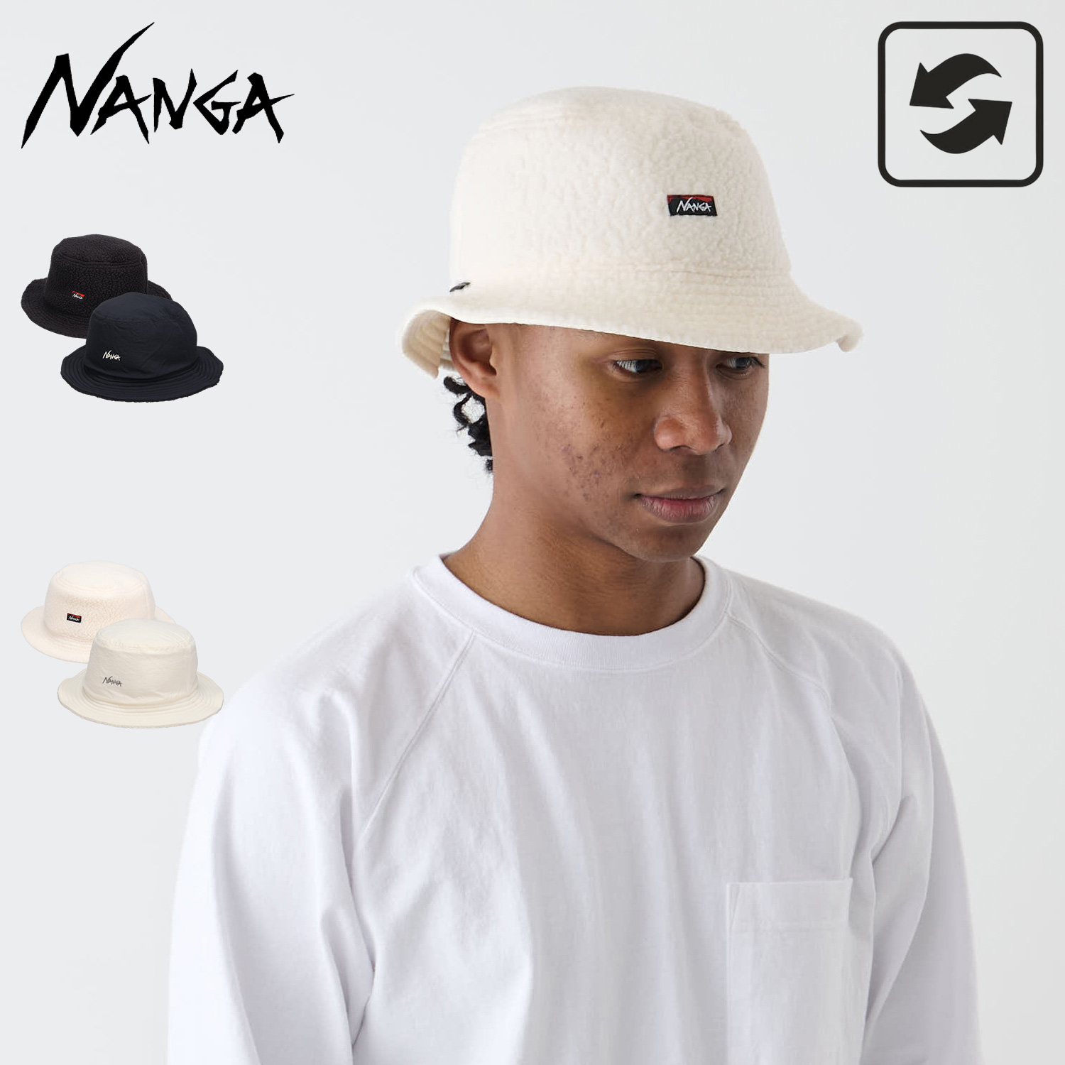 NANGA ナンガ ハット 帽子 フリースハット リバーシブル メンズ NANGA ナンガ ハット 帽子 フリースハット リバーシブル メンズ