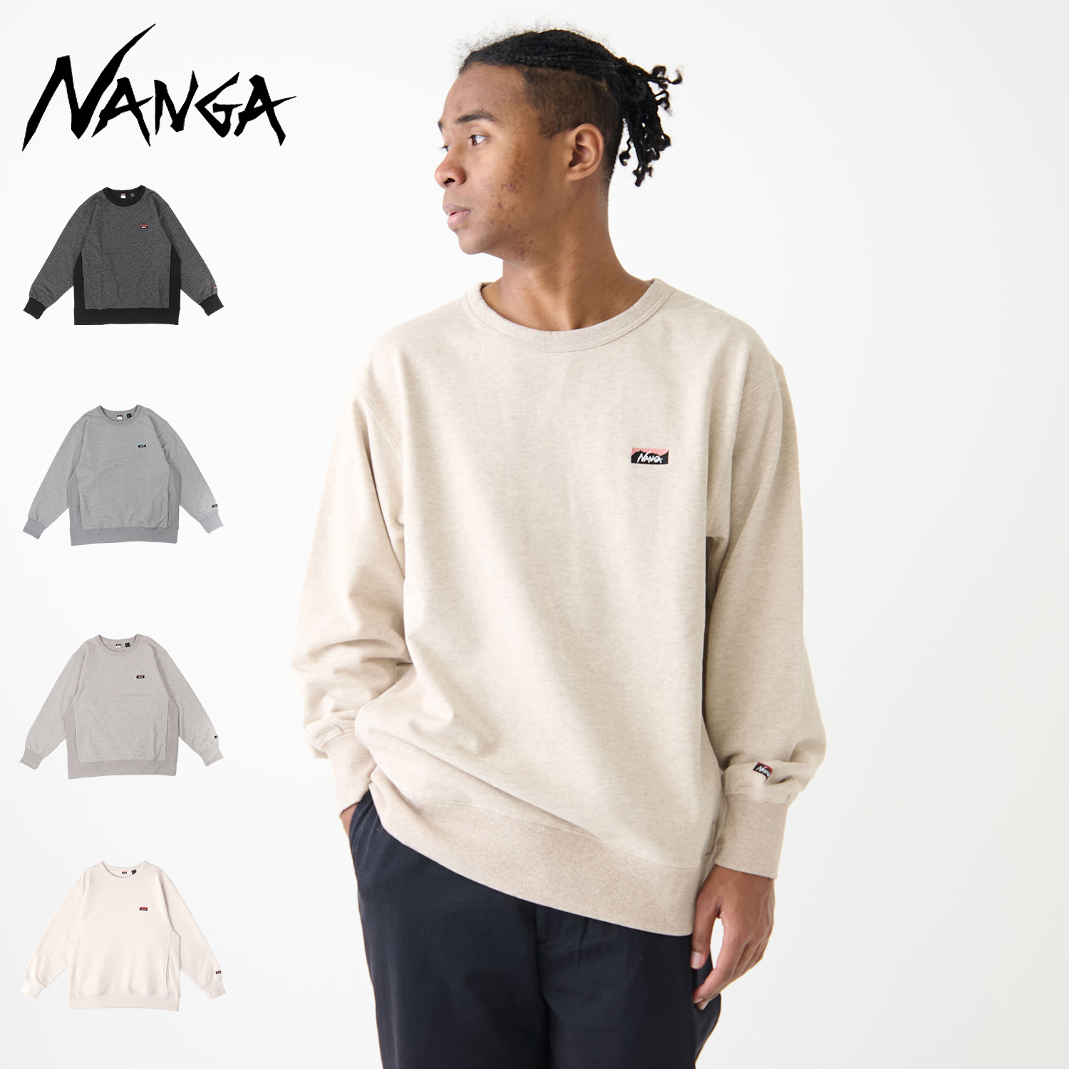 ナンガ NANGA スウェット トレーナー エコハイブリッド ミニボックスロゴ エンブロイダリー メンズ レディース ブラック グレー 黒 NW2441-1F013-A 楽天市場】NANGA（ナンガ） エコ ハイブリッド ミニ ボックス