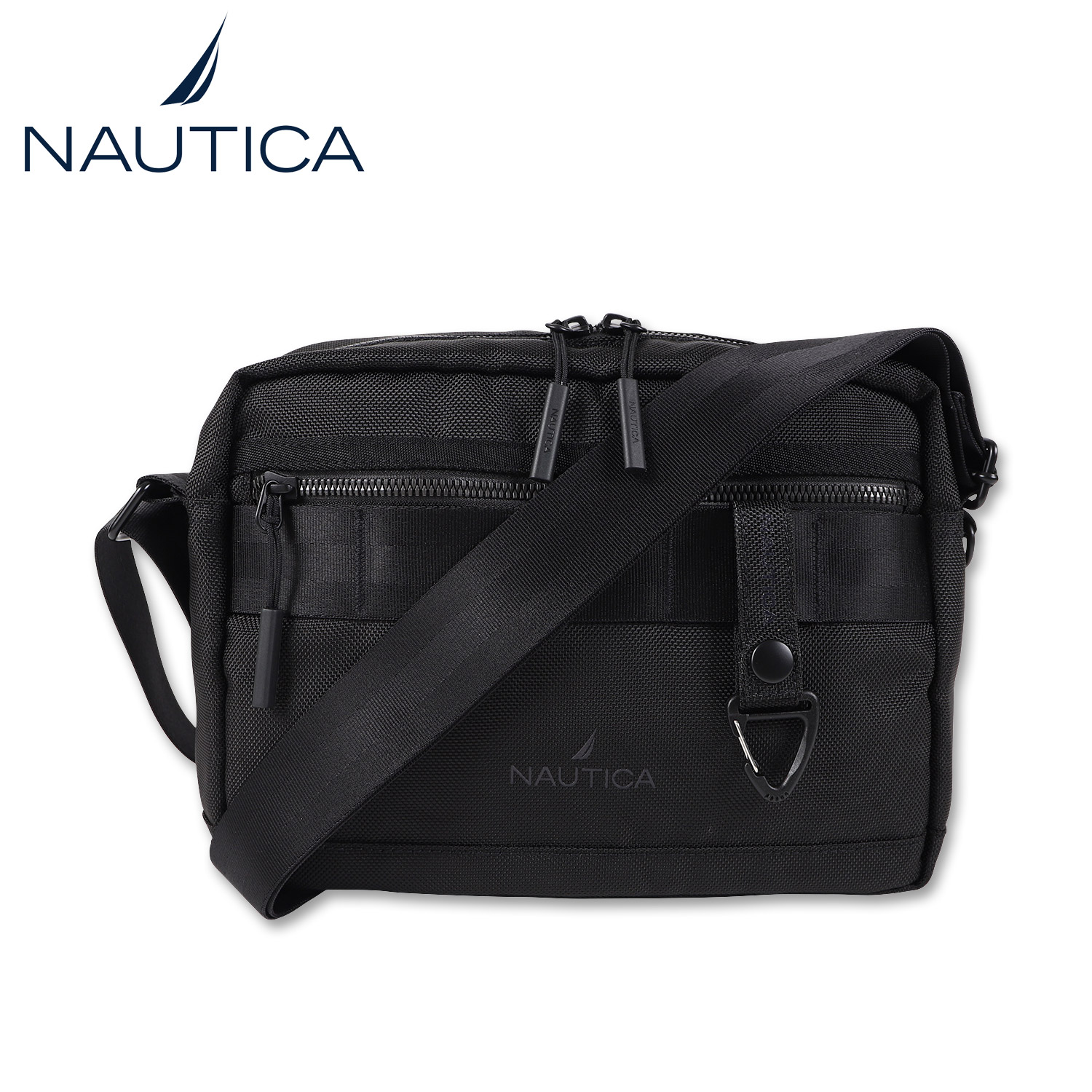 NAUTICA ノーティカ ショルダーバッグ メンズ 斜めがけ SHOULDER BAG ブラック 黒 370-502