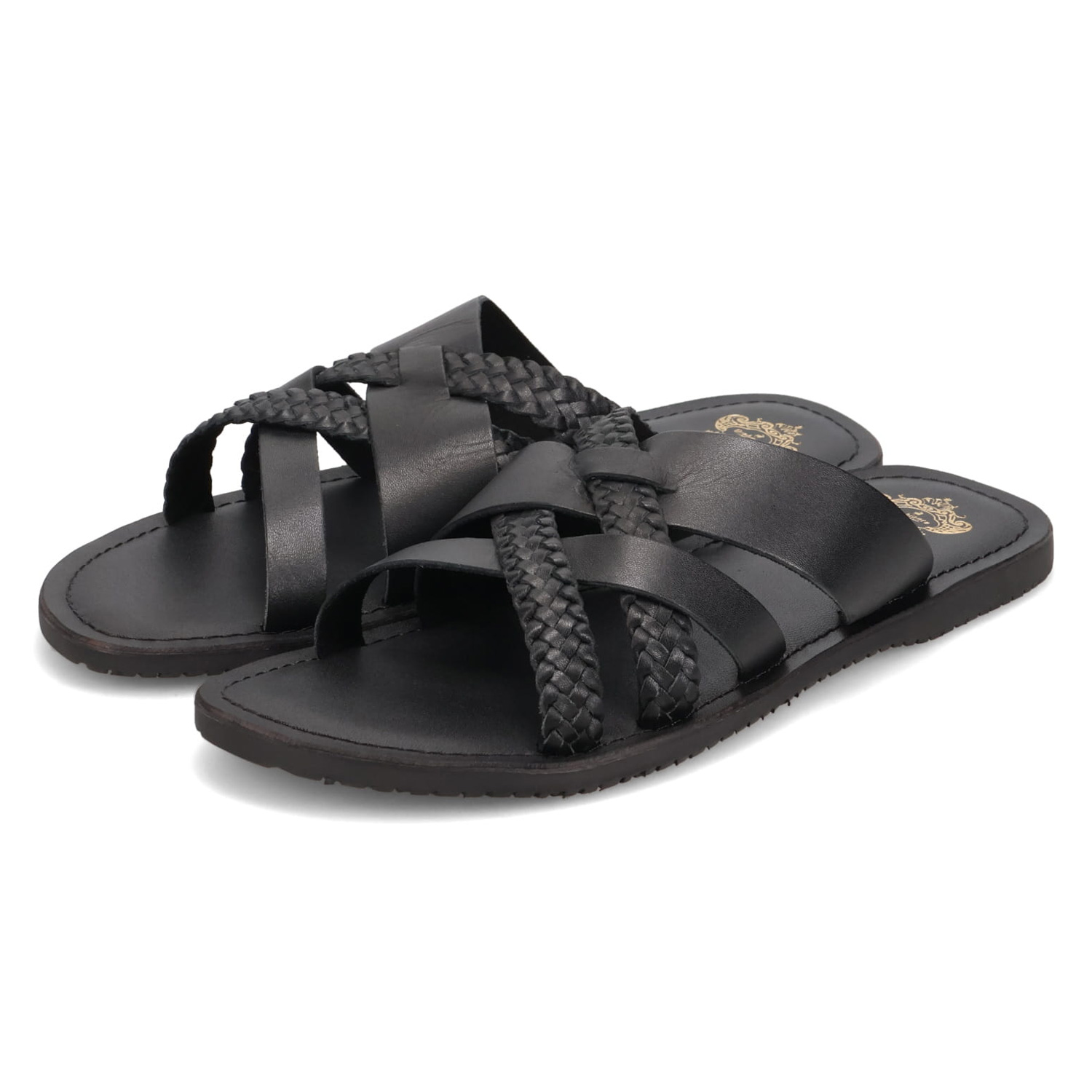 オロビアンコ Orobianco サンダル クロスサンダル メンズ 本革 INTRE CROSS SANDAL ブラック ブラウン 黒 OB-5019 Orobianco（オロビアンコ） サンダル クロスサンダル メンズ INTRE 本