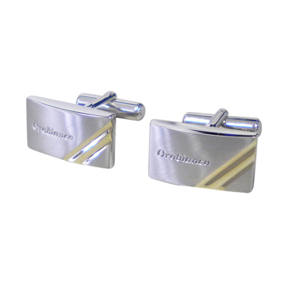 Orobianco オロビアンコ カフスボタン カフリンクス メンズ CUFFLINK シルバー 結婚式 ORC100