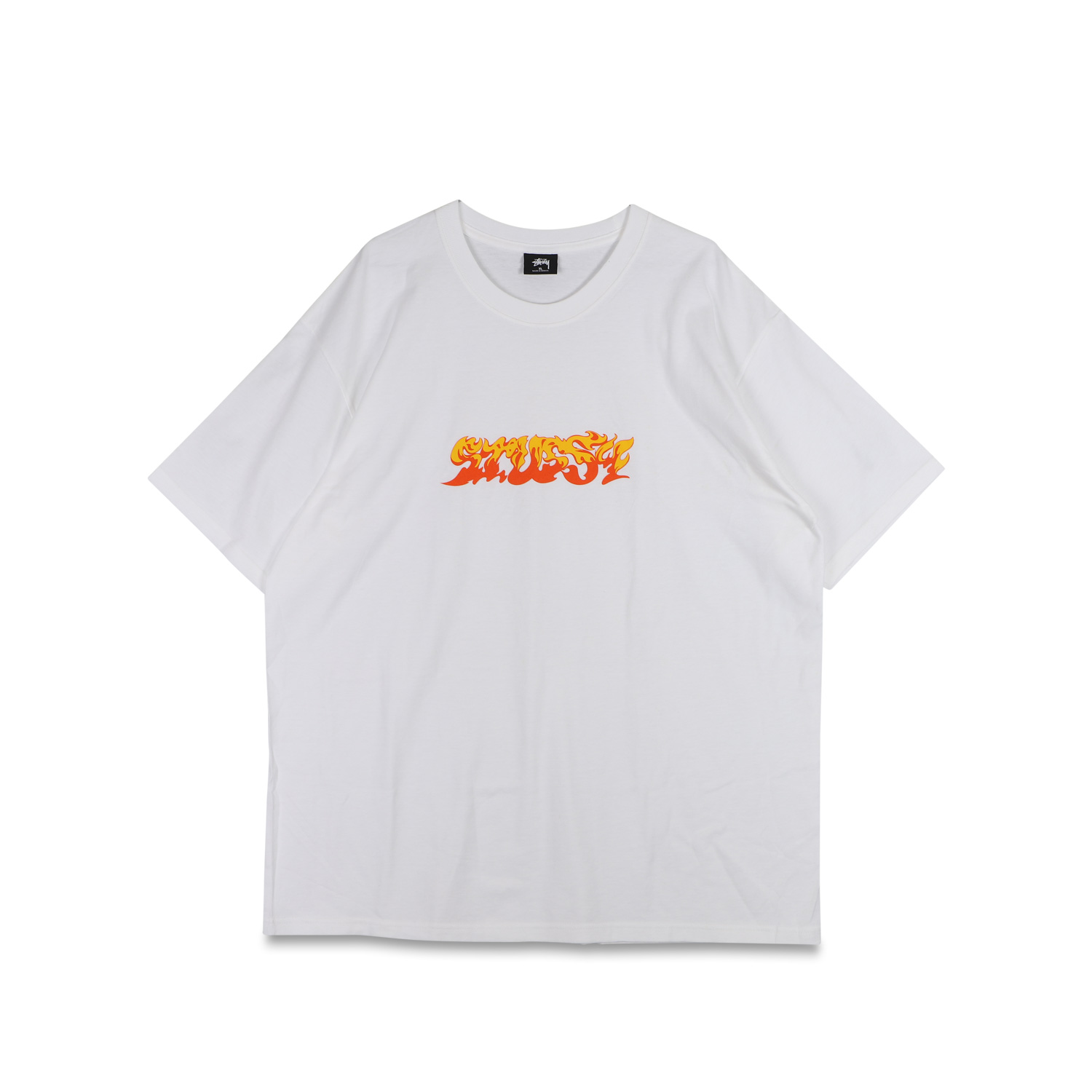 訳あり STUSSY ステューシー Tシャツ 半袖 カットソー フレイムズ