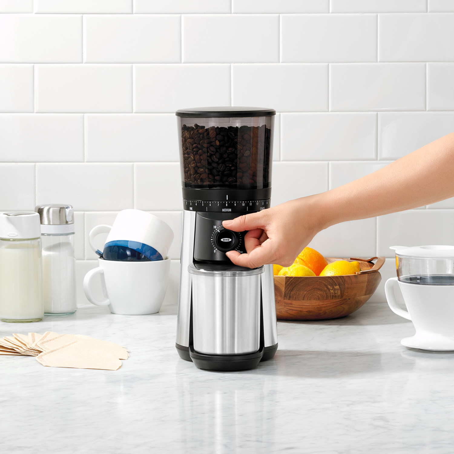 OXO（オクソー） コーヒーミル コーヒーグラインダー 電動 コーヒー