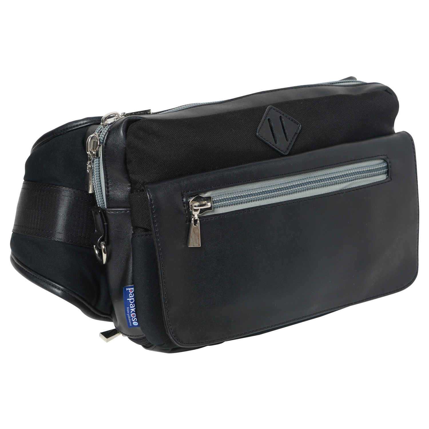 ユミ　パパコソ　パパバック/スタンダード　黒　未使用 papakoso パパコソ bag 思いやりモデル ネイビー×ブルー : ママ