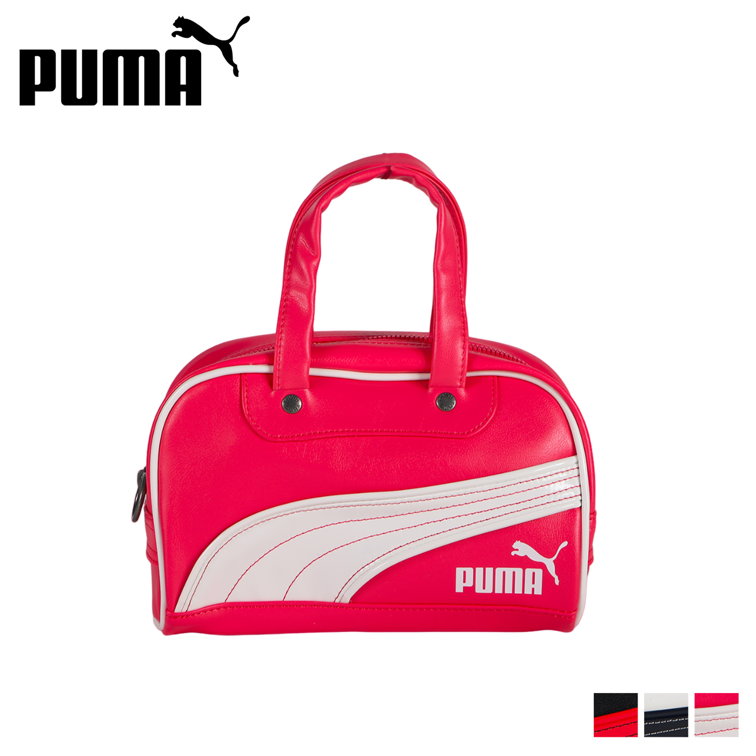 PUMA ボストンバック ワインレッド y2k レトロ - メルカリ