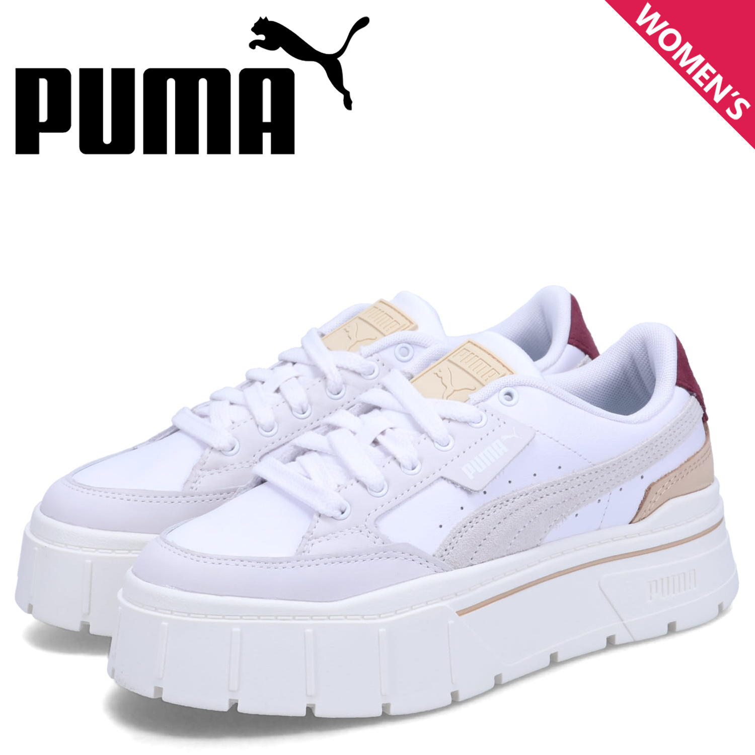 美品 PUMA MAYZE STACK プーマ メイズ 23cm 厚底スニーカー プーマ PUMA MAYZE STACK WNS/メイズ スタック ウィメンズ