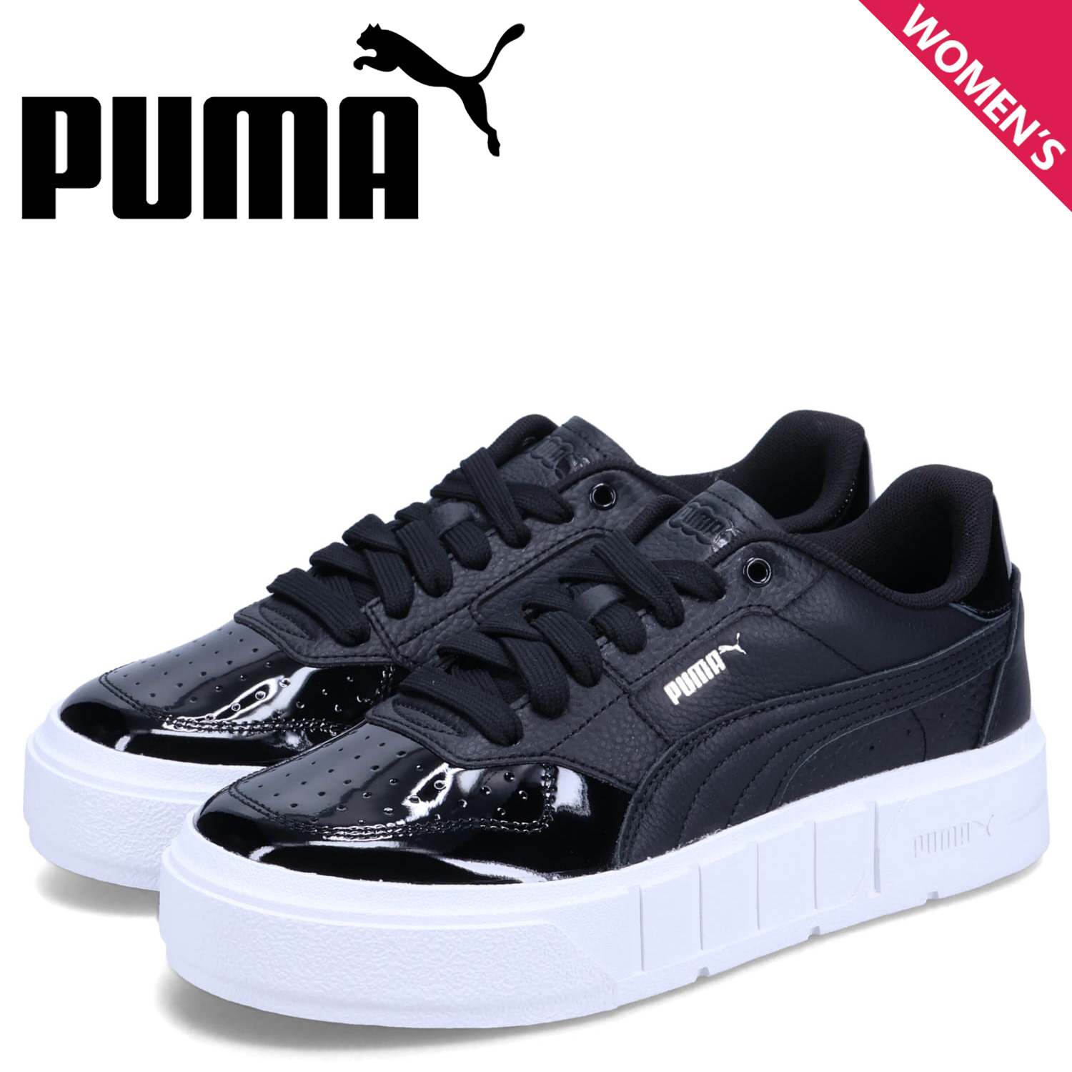PUMA プーマ スニーカー カリ コート パテント レディース 厚底