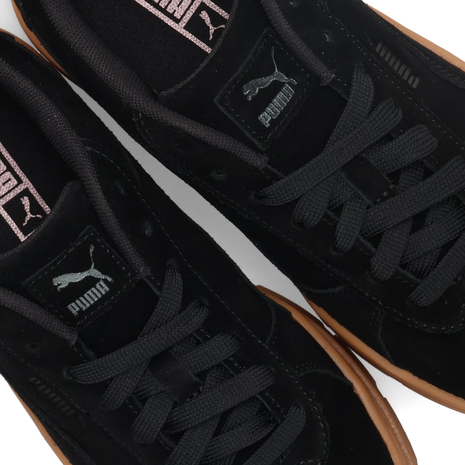PUMA（プーマ） スニーカー レディース 厚底 リボ スウェード スエード 