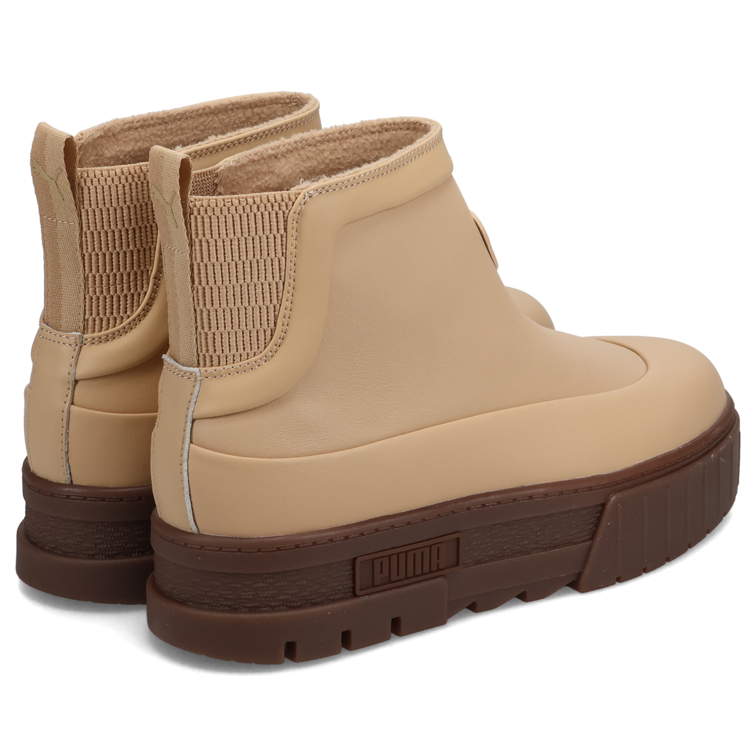 PUMA プーマ ブーツ ショートブーツ メイズ ウェリス レザー レディース 厚底 MAYZE WELLIS BOOT LTH WNS ブラック 黒 398535 PUMA（プーマ） ショートブーツ レディース 厚底 メイズ ウェリス