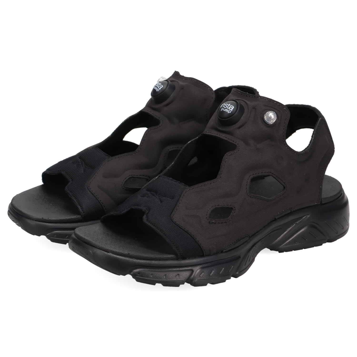 美品　Reebokリーボック　insta pump ブラック スポーツサンダル rbk-100251112_2.jpg