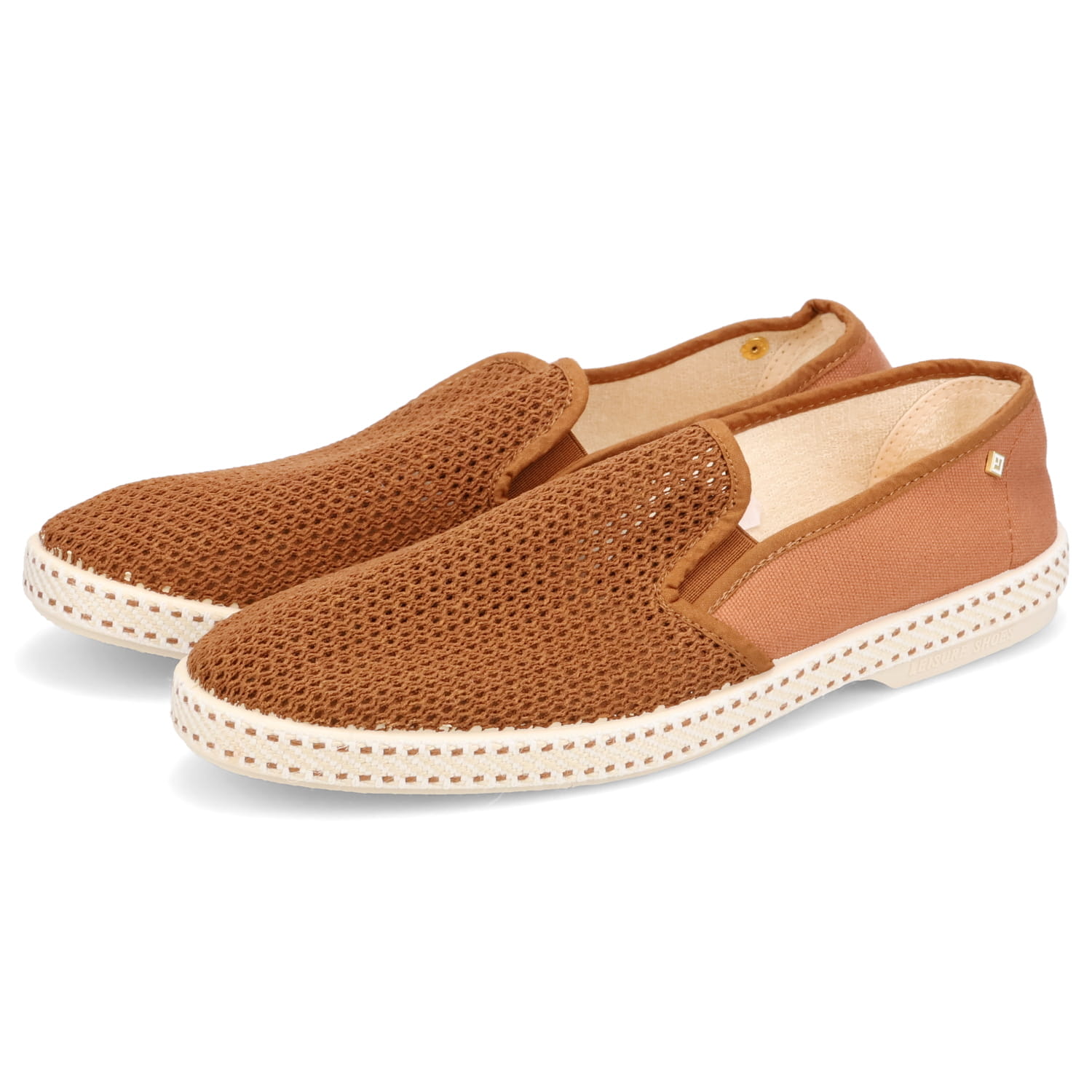 Rivieras Classic 20° Miel - Espadrillas Unisex In Tessuto, Suola In Fibra Naturale, Beige