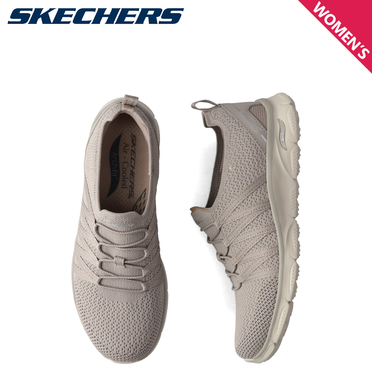 スケッチャーズ SKECHERS スニーカー アーチフィットサニー クリエイティブパス レディース ARCH FIT SUNNY CREATIVE PASS 100728 SKECHERS（スケッチャーズ） スニーカー アーチフィットサニー