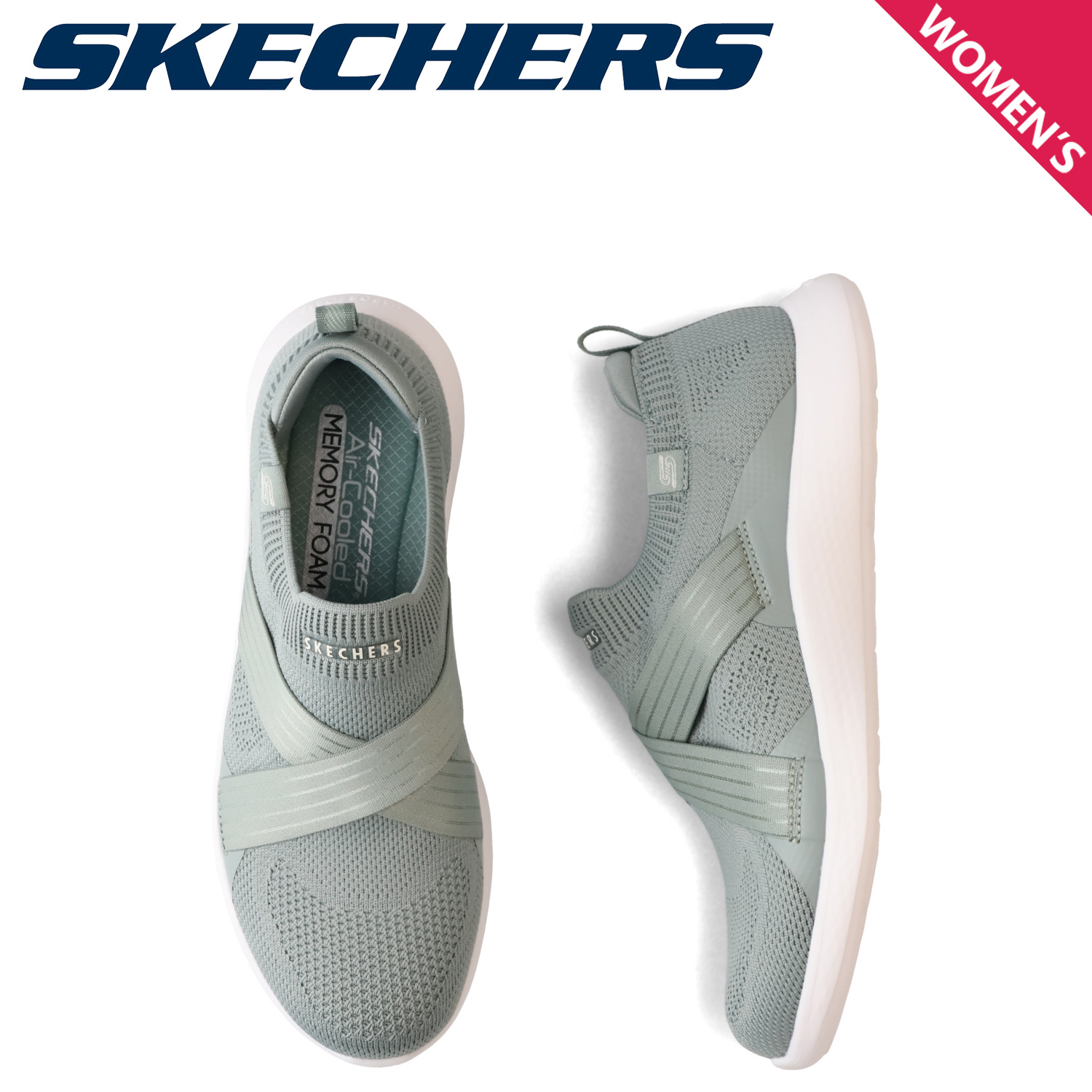 SKECHERS スケッチャーズ スニーカー スリッポン ベーパー