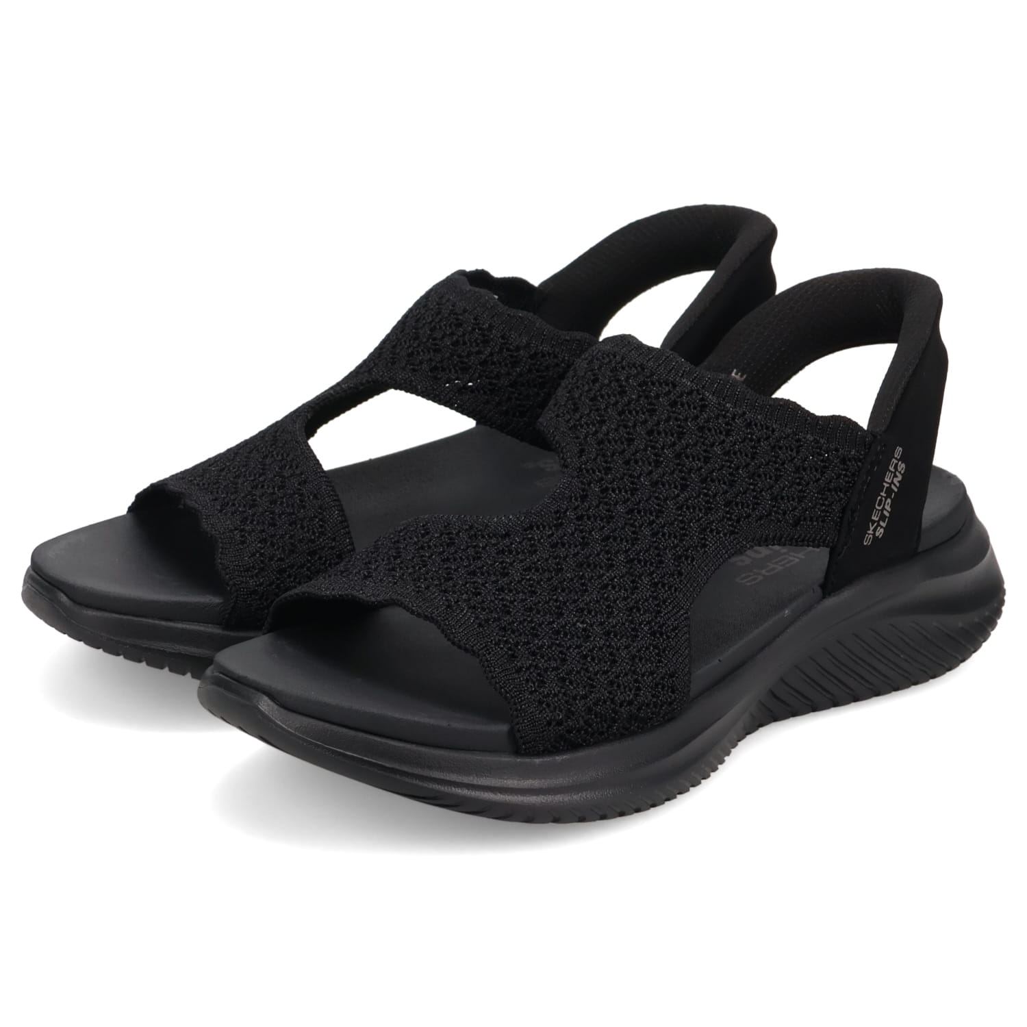 ラムラム　スケッチャーズ スリップインズ サンダル 23cm 黒 ラムラム スケッチャーズ スリップインズ サンダル 23cm 黒 ラムラム