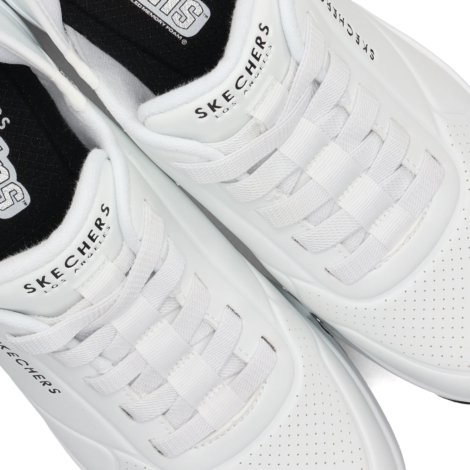 スケッチャーズ☆スリップインズ　ホワイト SKECHERS スケッチャーズ スリップインズ ウノ イージー エア