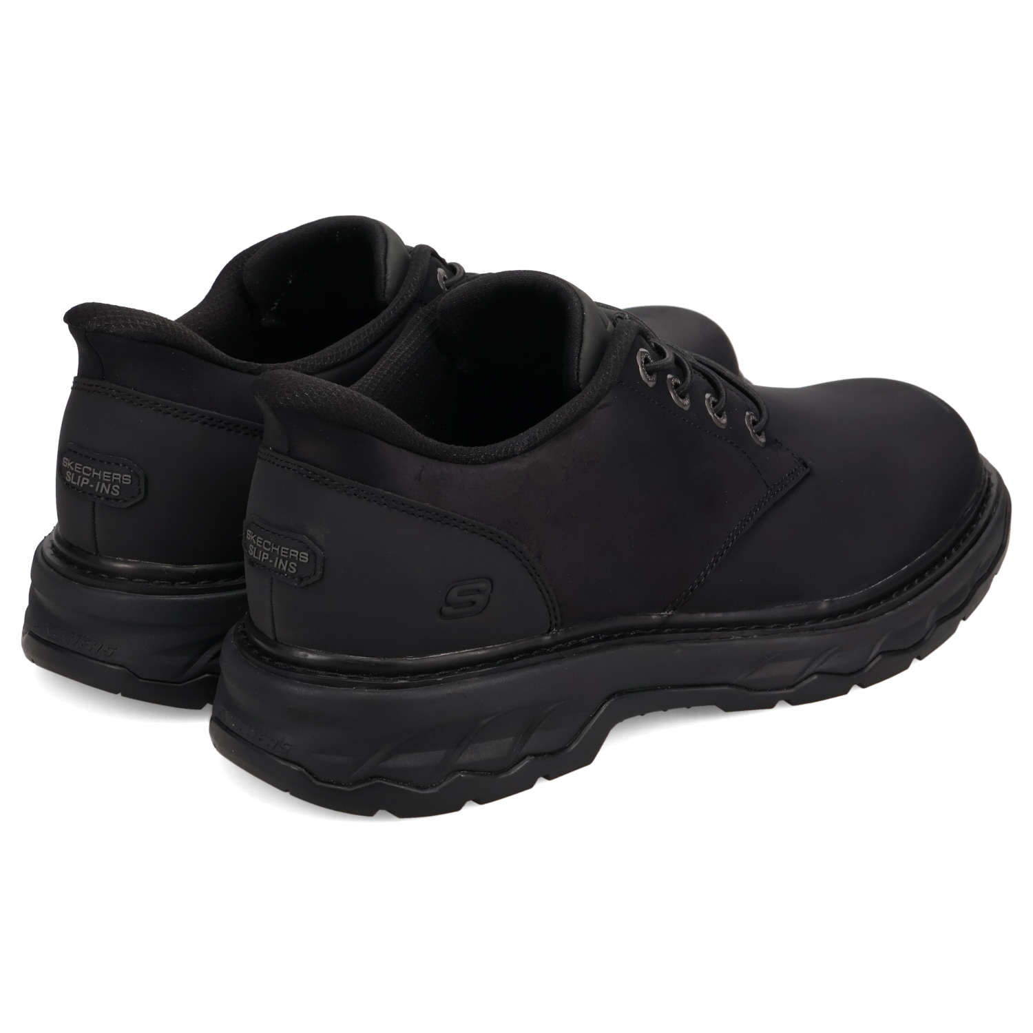 SKECHERS Slip-Ins ブラック ドレスシューズ SKECHERS（スケッチャーズ） 革靴 スリップインズ リラックスド