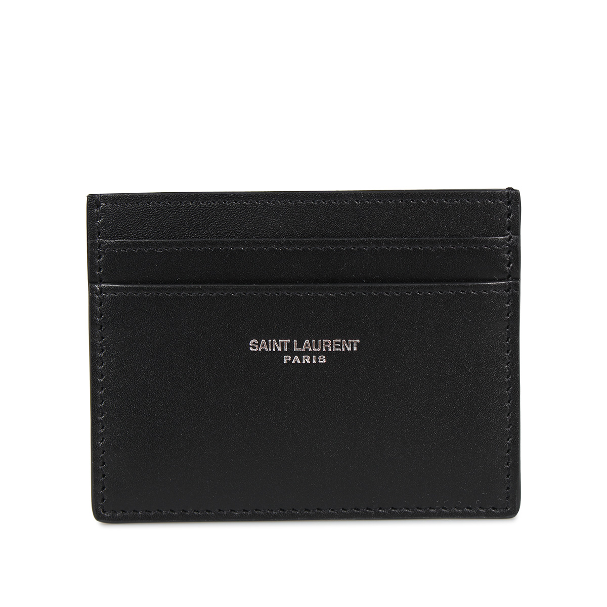 SAINT LAURENT PARIS サンローラン パリ パスケース カードケース ID 定期入れ メンズ 本革 YSL CREDIT CARD  CASE ブラック 黒 3759460U90N