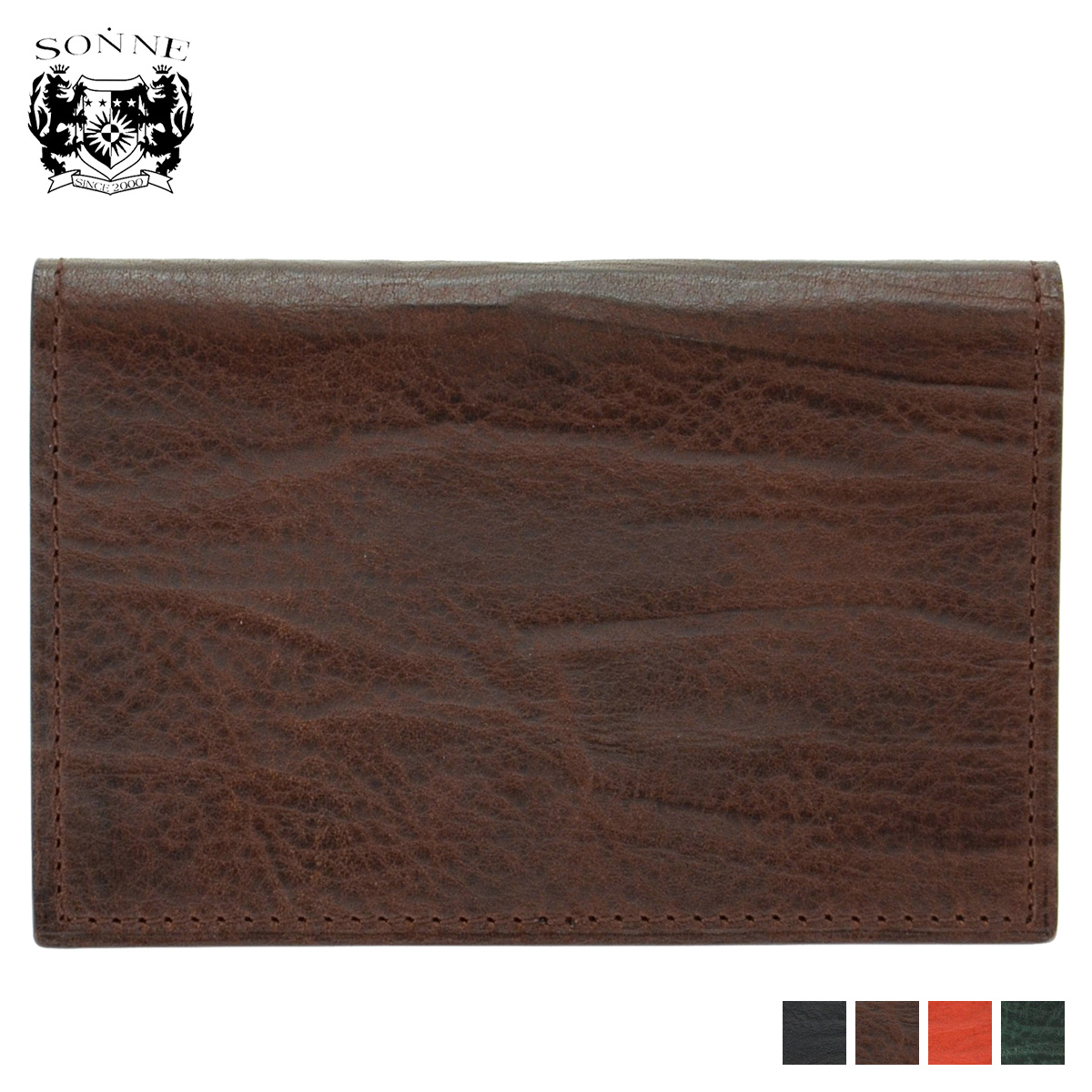 ゾンネ SONNE カードケース 名刺入れ 定期入れ メンズ シロッコ ビジネス SIROCCO CARD HOLDER SOD004B SONNE（ゾンネ） カードケース 名刺入れ 定期入れ メンズ シロッコ