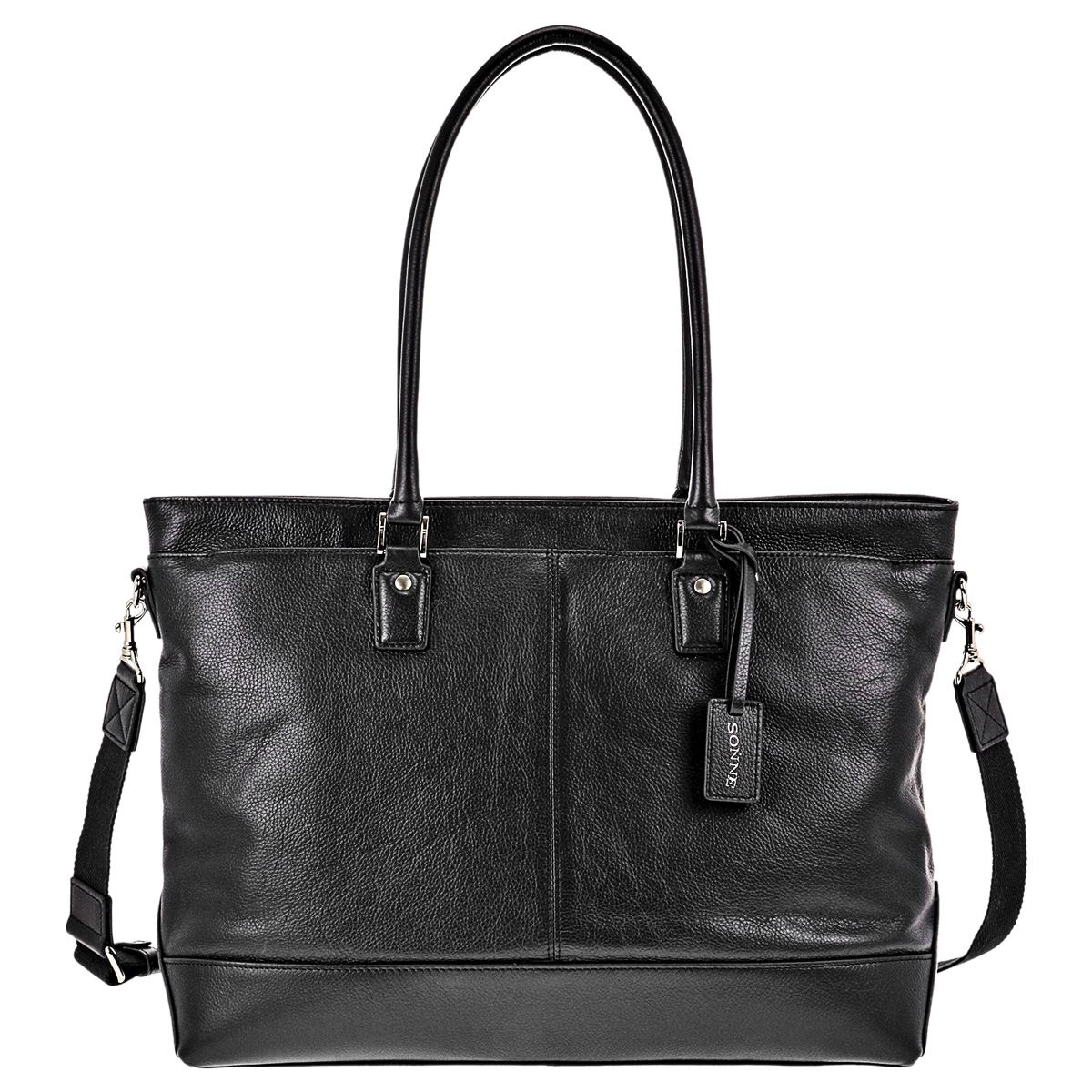 新品 SONNE バッグ レザーショルダーバッグ CLAUDIO ブラック SONNE（ゾンネ） トートショルダーバッグ メンズ CLAUDIO TOTE BAG