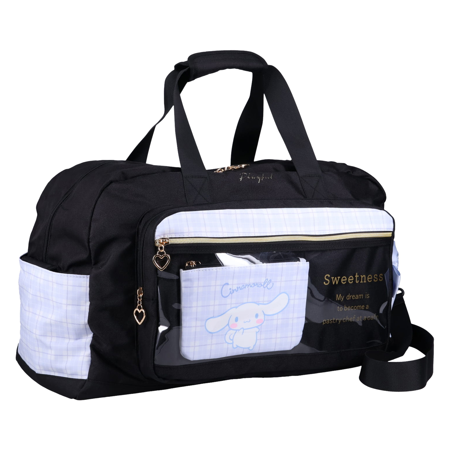 Sanrio サンリオ バッグ ボストンバッグ ショルダー シナモロール ポチャッコ クロミ レディース 40L 大容量 修学旅行 女の子 小学生の画像