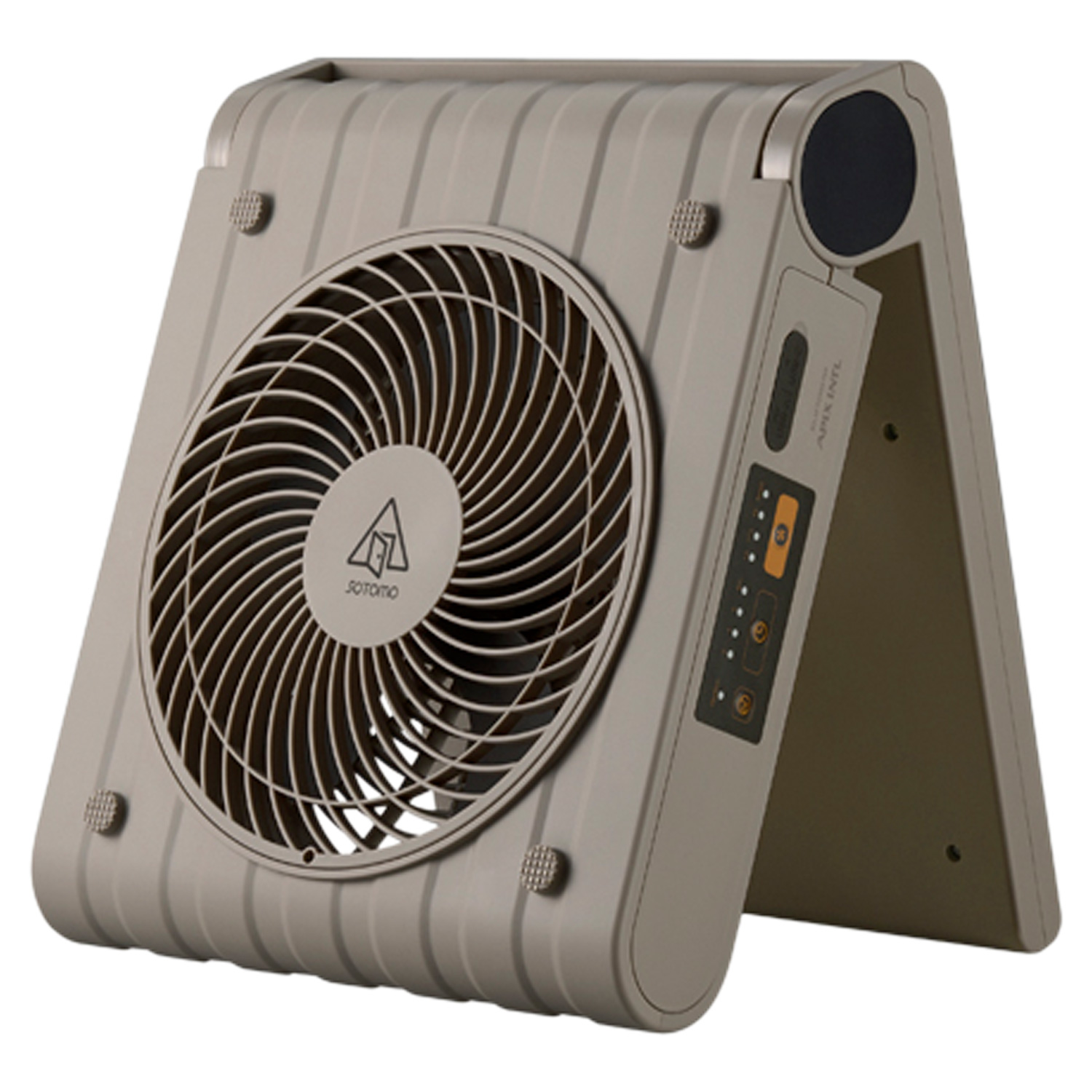 SOTOMO ソトモ 扇風機 ソーラー パワーファン コードレス 大風量 省エネ SOLAR POWER FAN グレー APF-560GY｜sugaronlineshop｜02