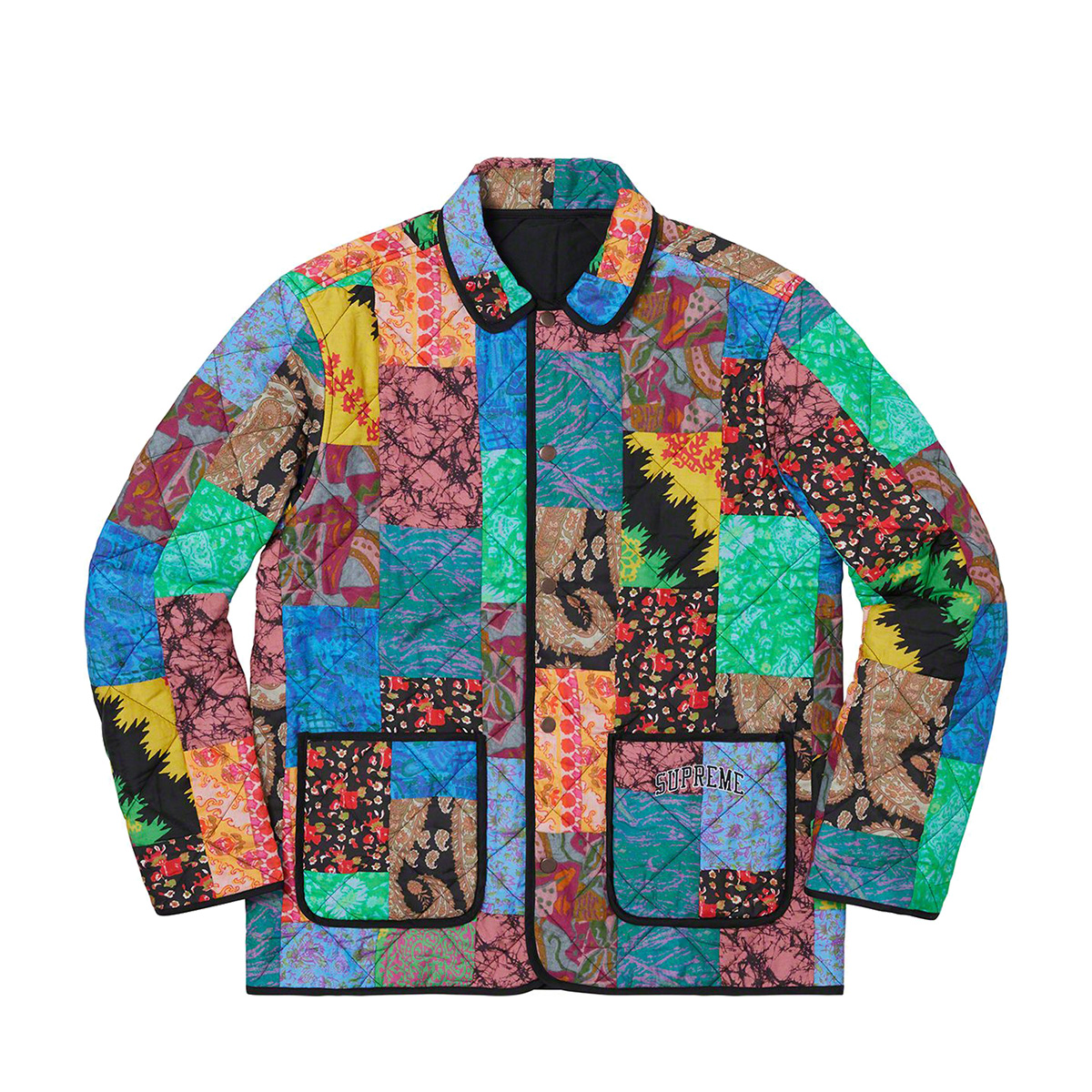 Supreme シュプリーム ジャケット キルティングジャケット メンズ リバーシブル REVERSIBLE PATCHWORK QUILTED  JACKET マルチ ブラック 黒 : sup-190612-10 : シュガーオンラインショップ - 通販 - Yahoo!ショッピング