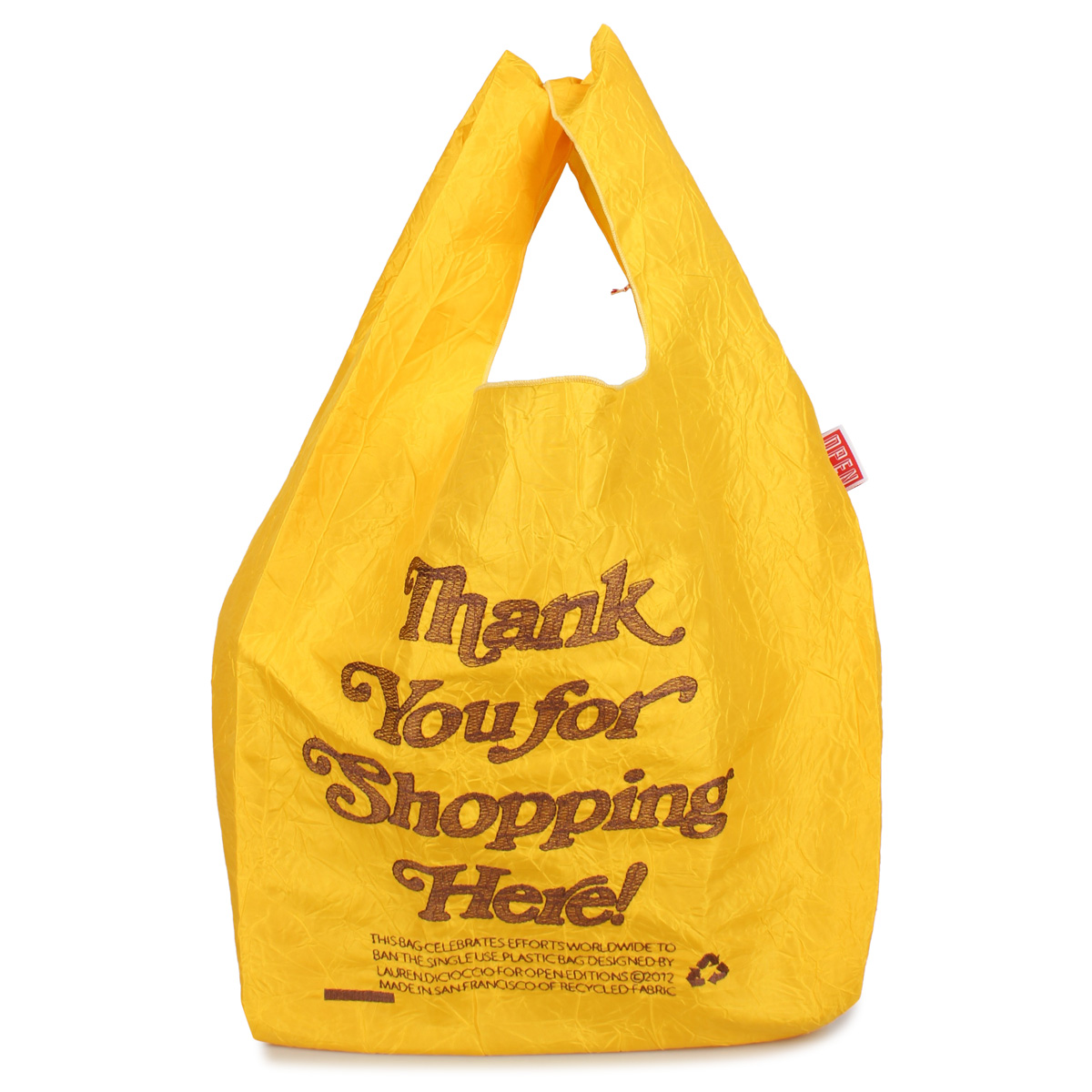 トートバッグ エコバッグ ショッピング レジ レディース メンズ 折りたたみ コンパクト ナイロン THANK YOU TOTE BAG ブラック｜sugaronlineshop｜13