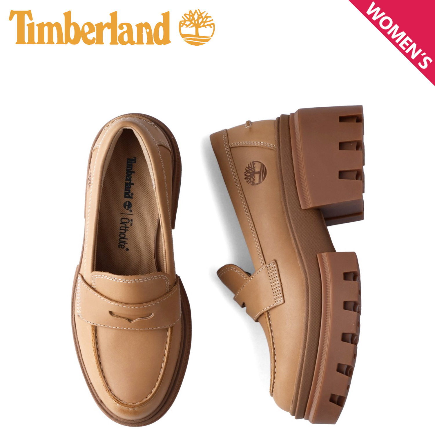 Timberland ブラウンレザー ローファー 中古・古着通販】Timberland (ティンバーランド) ローファー
