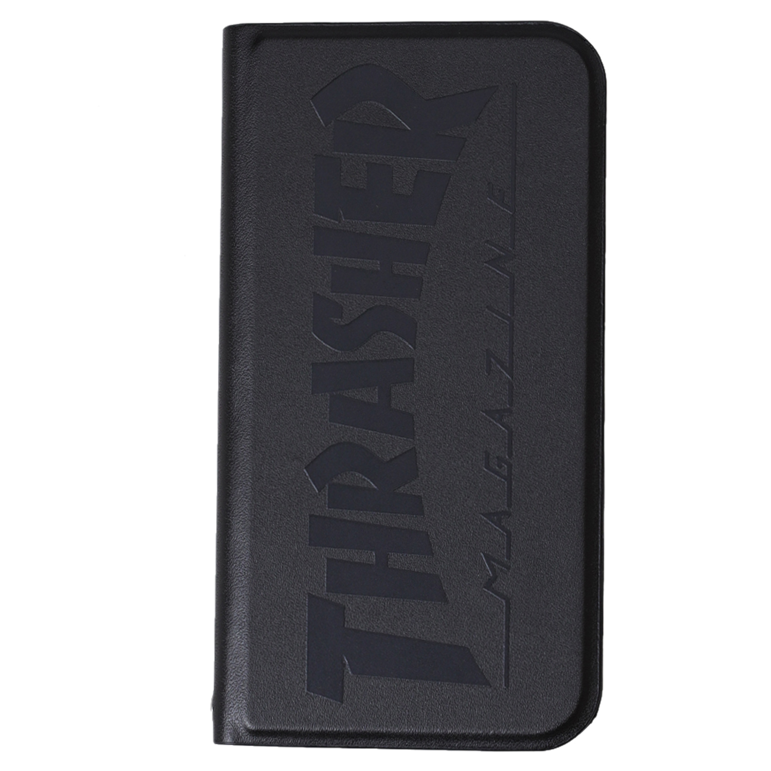 THRASHER スラッシャー iphone12 mini スマホケース メンズ レディース 手帳型 携帯 アイフォン ブラック ネイビー 黒 ネコポス可｜sugaronlineshop｜02
