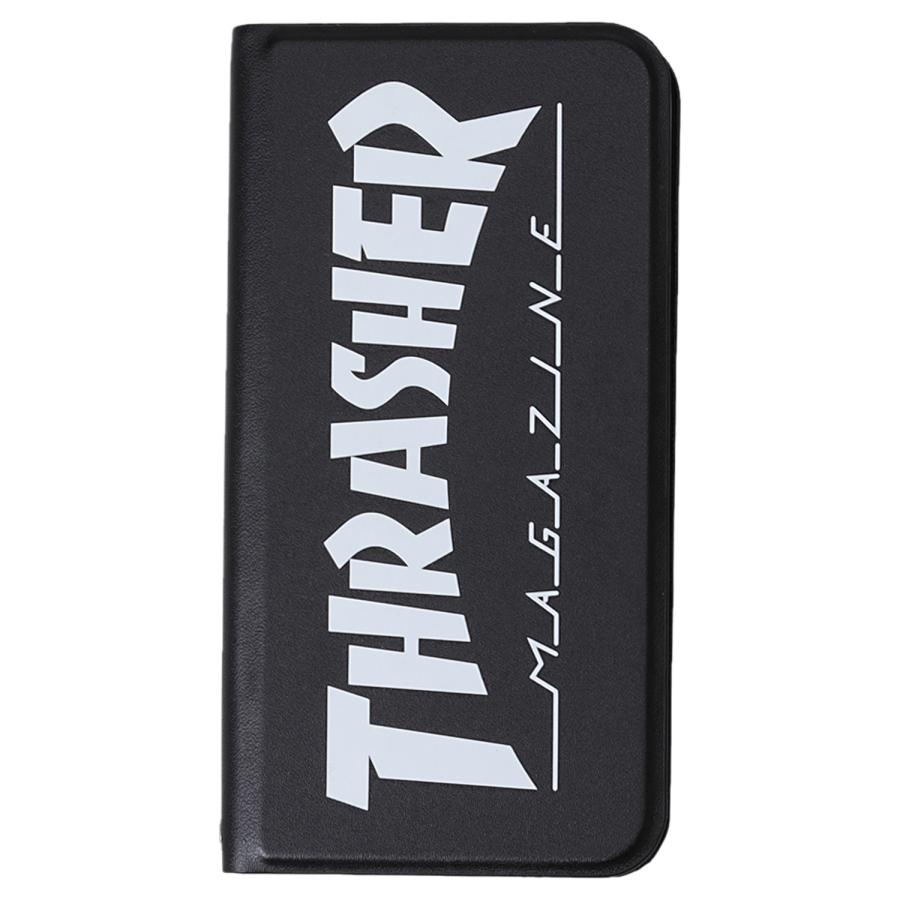 THRASHER スラッシャー iphone SE2 8 7 スマホケース メンズ レディース 手帳型 携帯 アイフォン ブラック ネイビー 黒 ネコポス可｜sugaronlineshop｜04