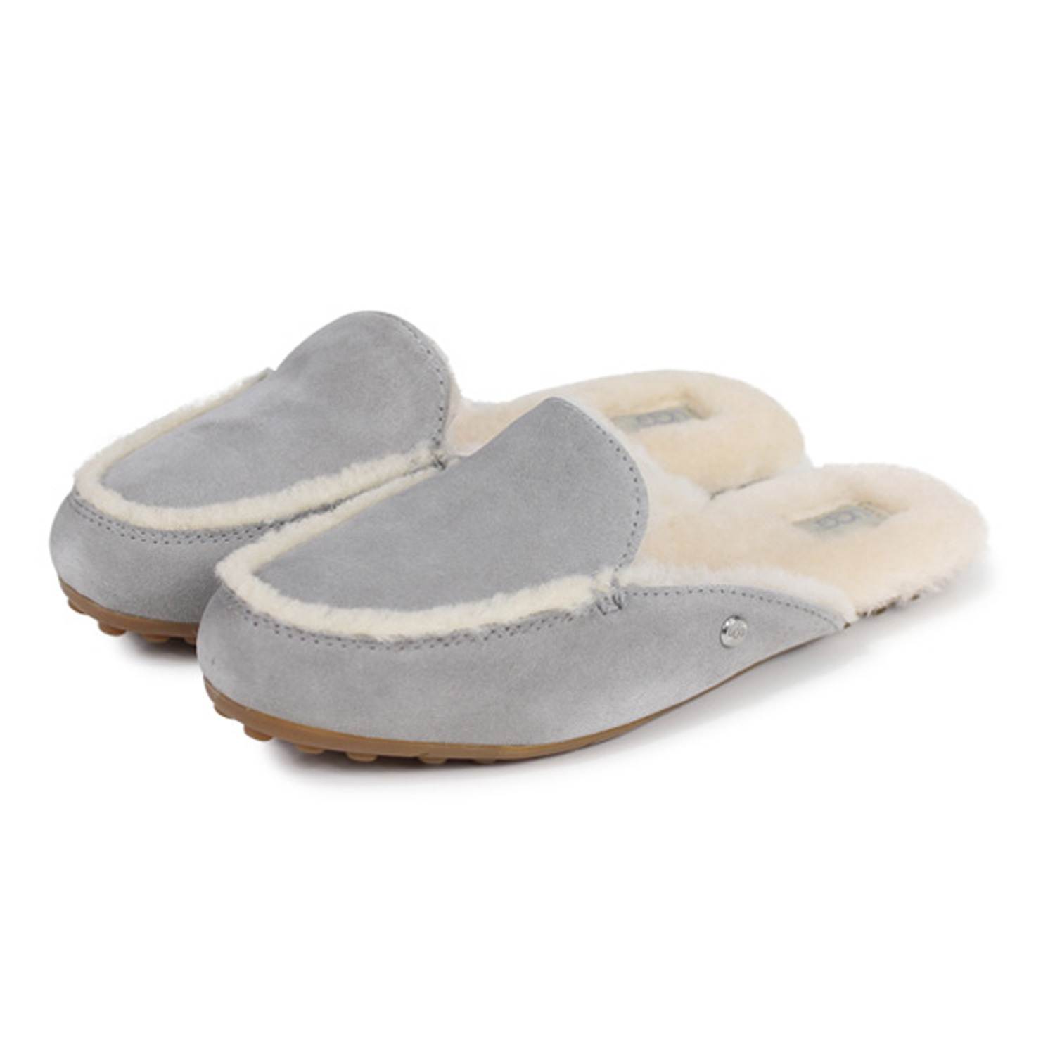 【美品】UGGアグ☆ Lane Fluff Loafer ムートン 24センチ UGG アグ ローファー スリッパ ルームシューズ レーン