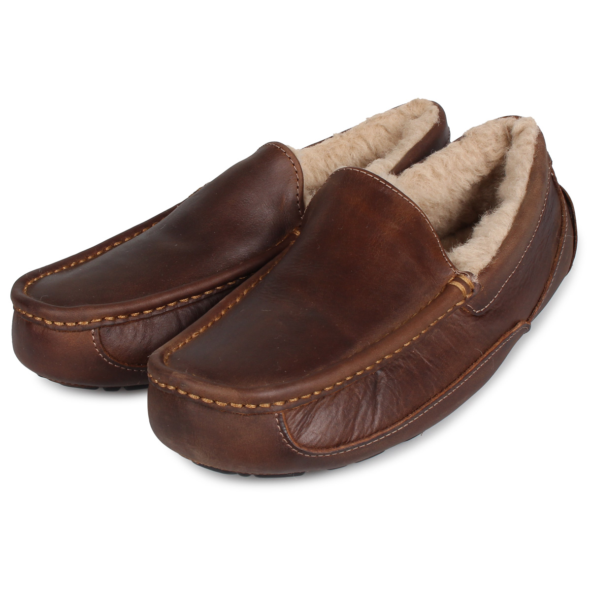 UGG アグ スリッポン モカシン アスコット メンズ レザー MENS