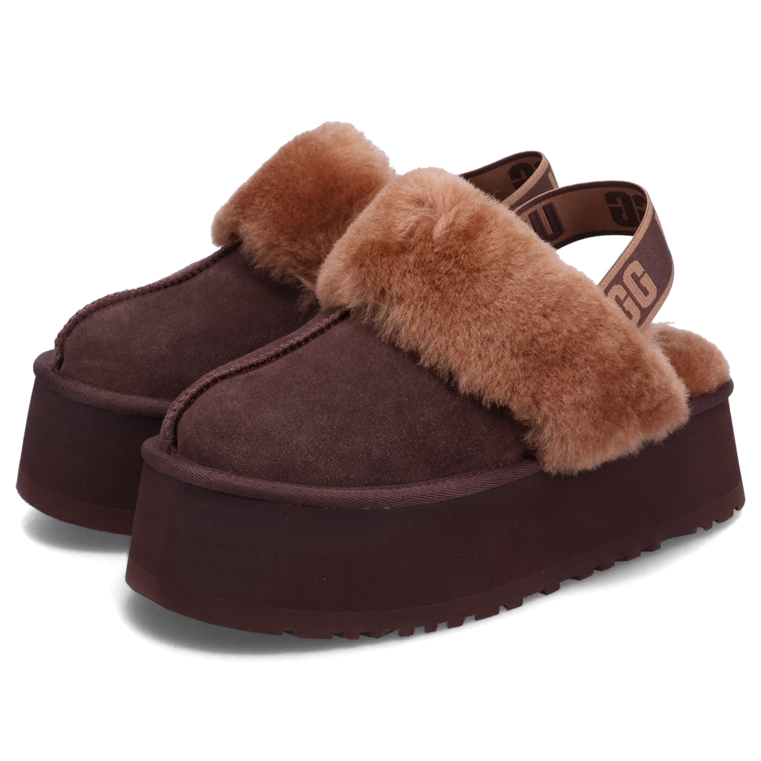 アグ UGG サンダル ファー ファンケット レディース 厚底 FUNKETTE ブラック ブラウン ダークブラウン 黒 1113474｜sugaronlineshop｜02