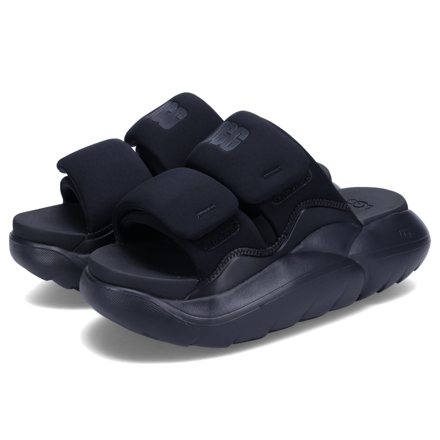 【UGG】Aubrey アンクル ストラップ サンダル スエード ロゴ 2色 UGG (アグ) スエードアッパー ロゴ ストラップサンダル