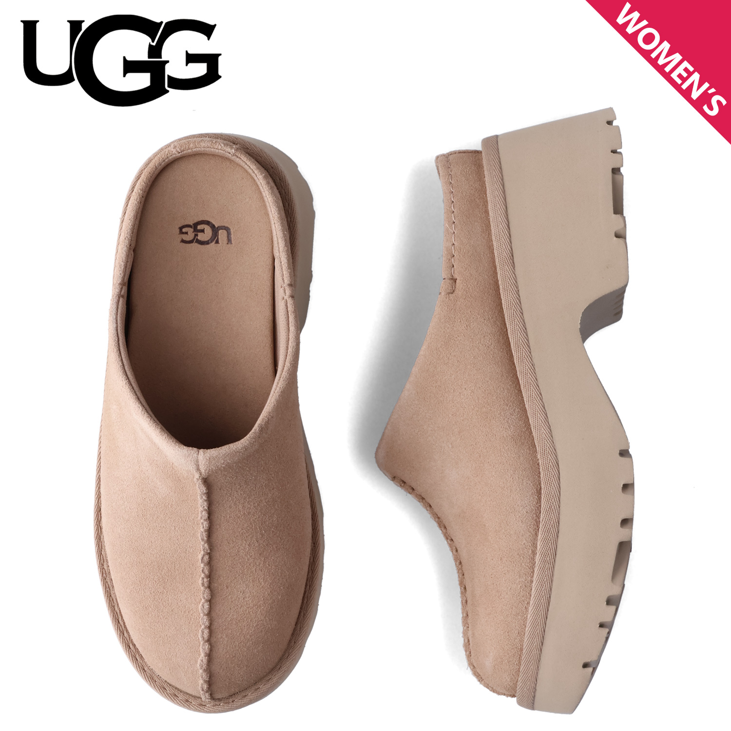 UGG（アグ） クロッグサンダル ニュー ハイツ レディース 厚底 NEW