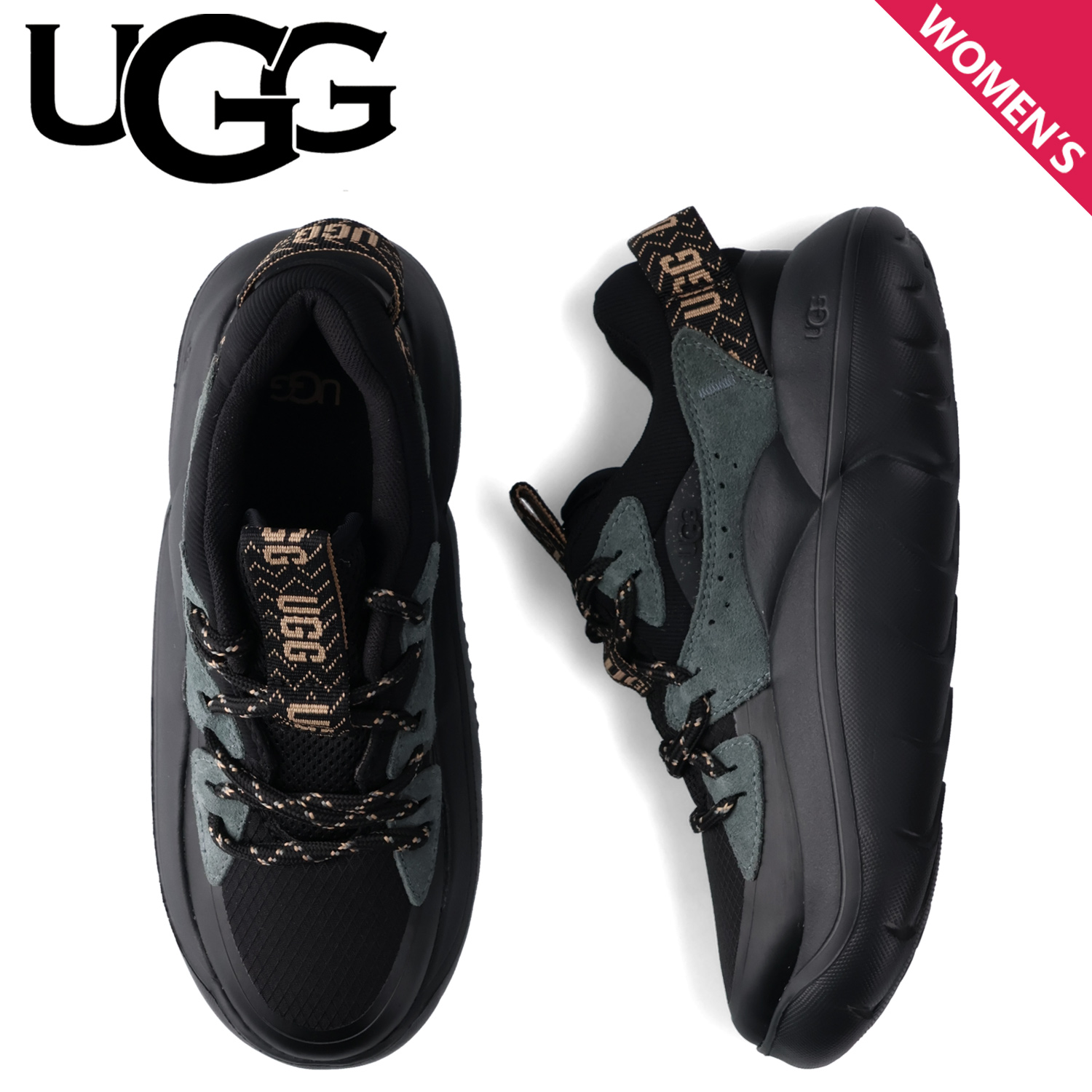 UGG アグ　LA アルト ロー　LA Alto Low 厚底スニーカー UGG アグ スニーカー LA アルト レース アウトドア レディース