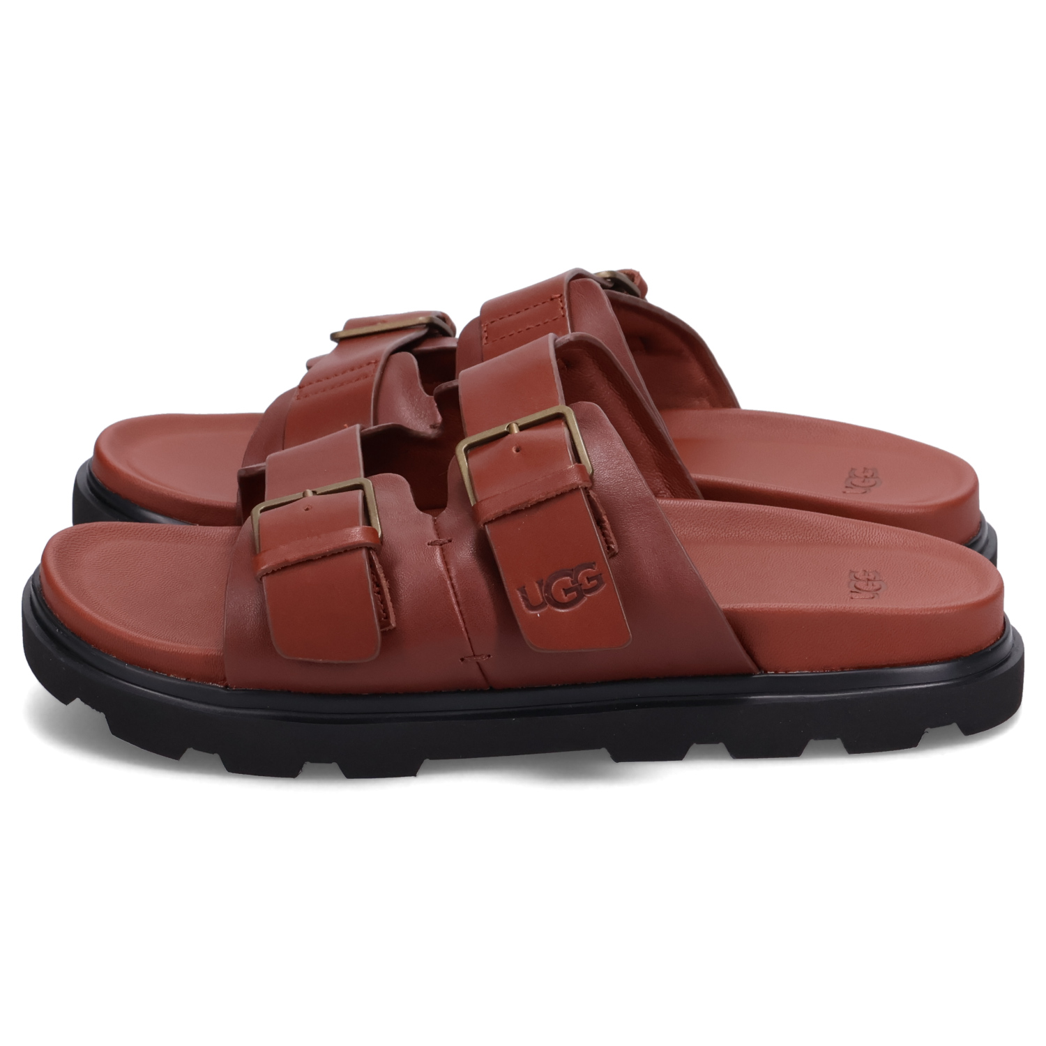 UGG（アグ） スライドサンダル メンズ CAPITOLA BUCKLE SLIDE ブラウン