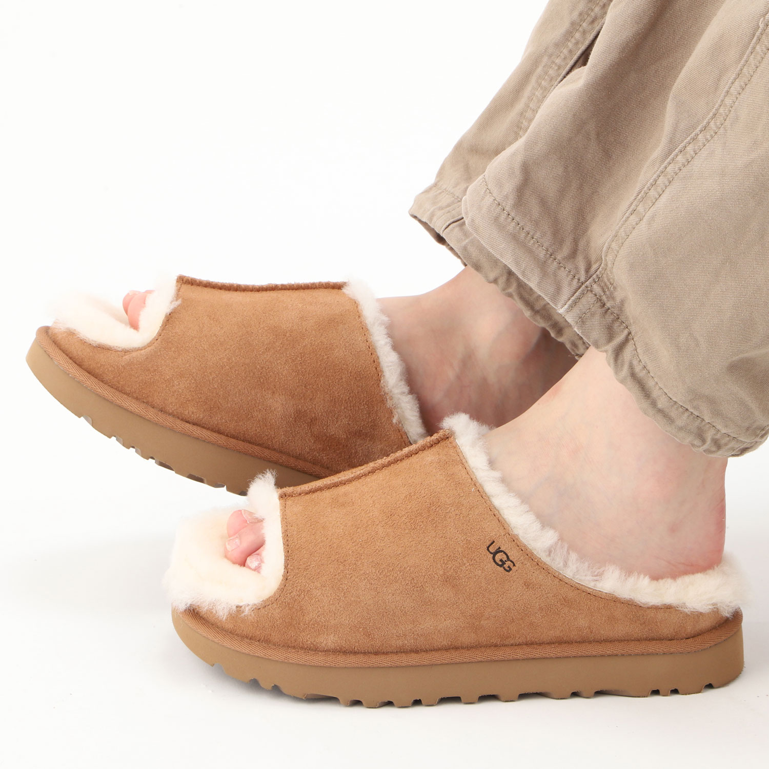 UGG アグ スライドサンダル グリーンポート レディース