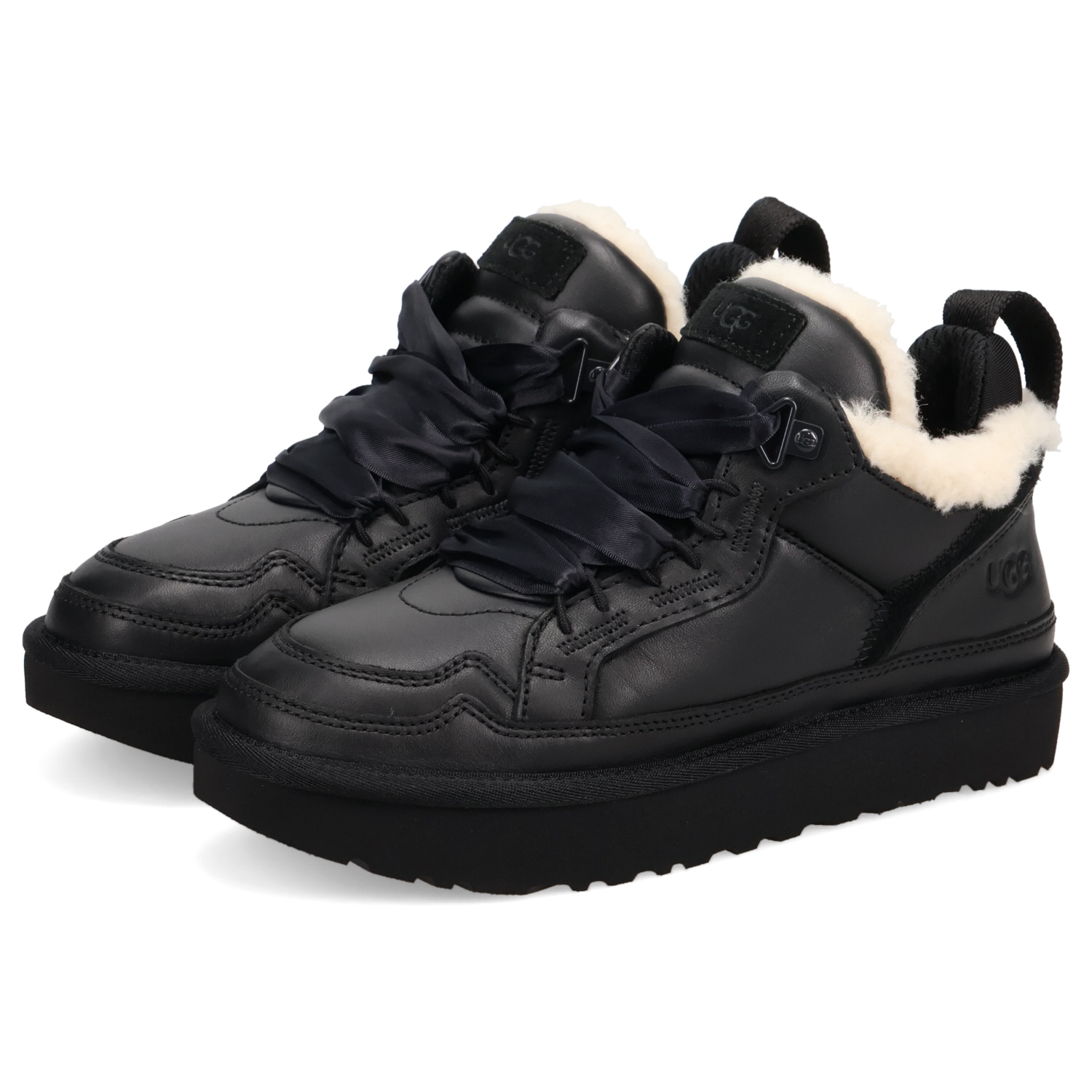 UGG（アグ） スニーカー ローメル LOWMEL レディース ブラック LTHR