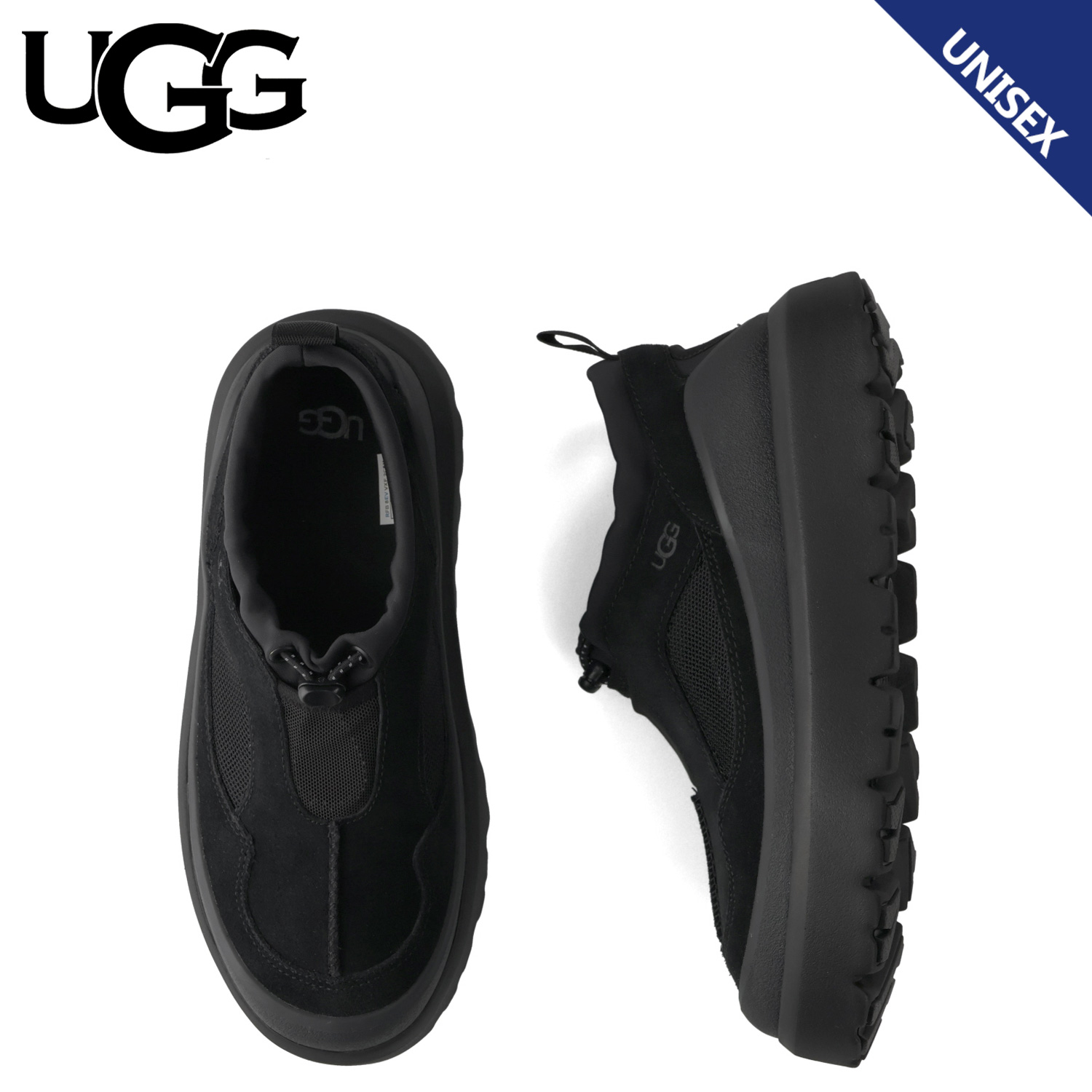 UGG アグ 厚底 ヘリテージ ユーティリティー スニーカー 黒 スリッポン UGG（アグ） スニーカー スリッポン ヘリテージ ユーティリティー