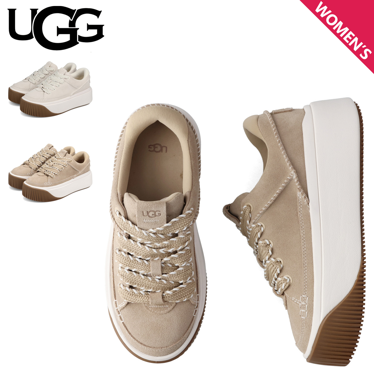 UGG（アグ） スニーカー イージー ダジット スエード レース アップ